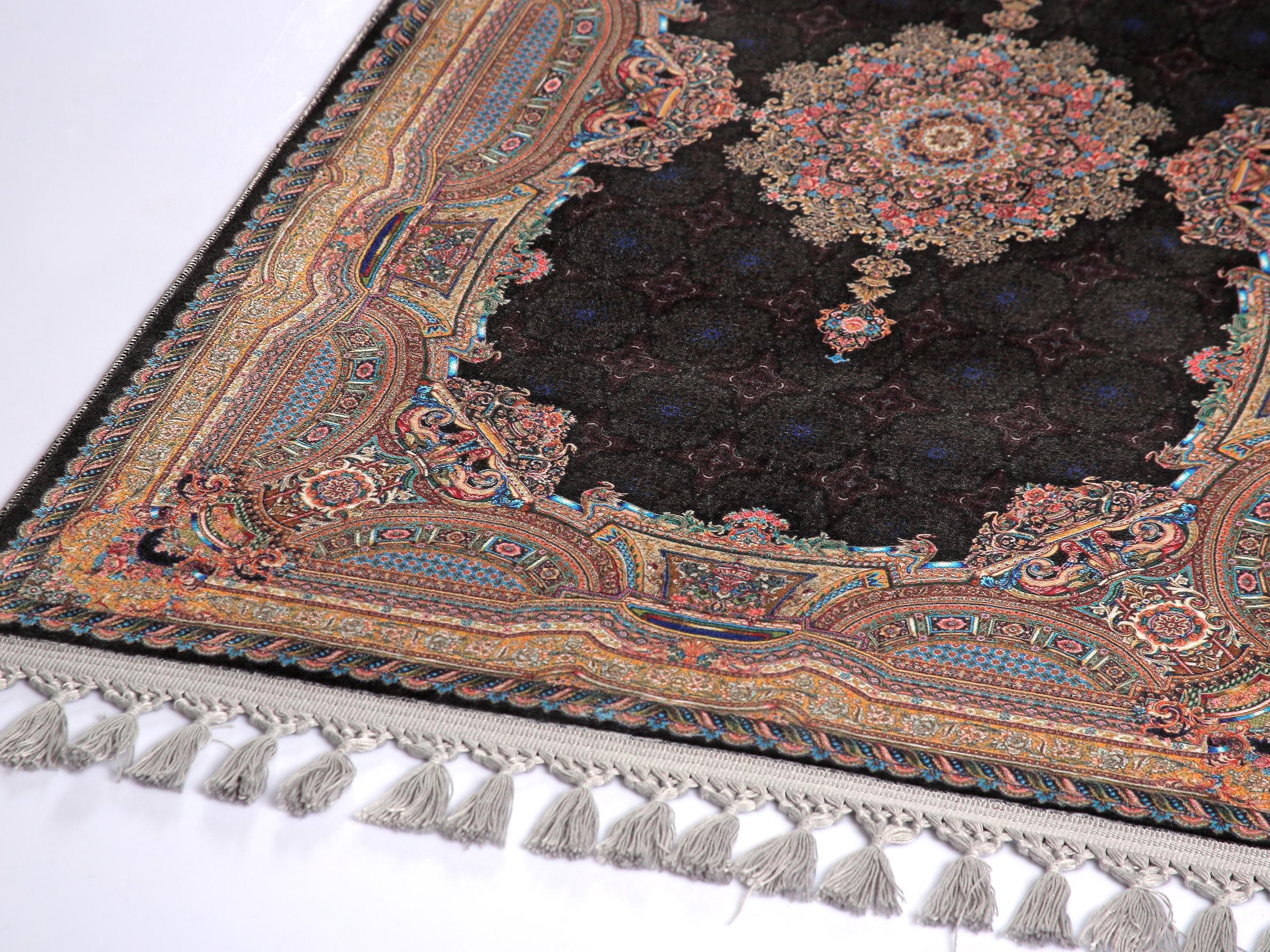 Prayer Mat Turkish Prayer Rug: Soft Silk Luxury Islamic Gift Arabian Carpet Islam - image 4