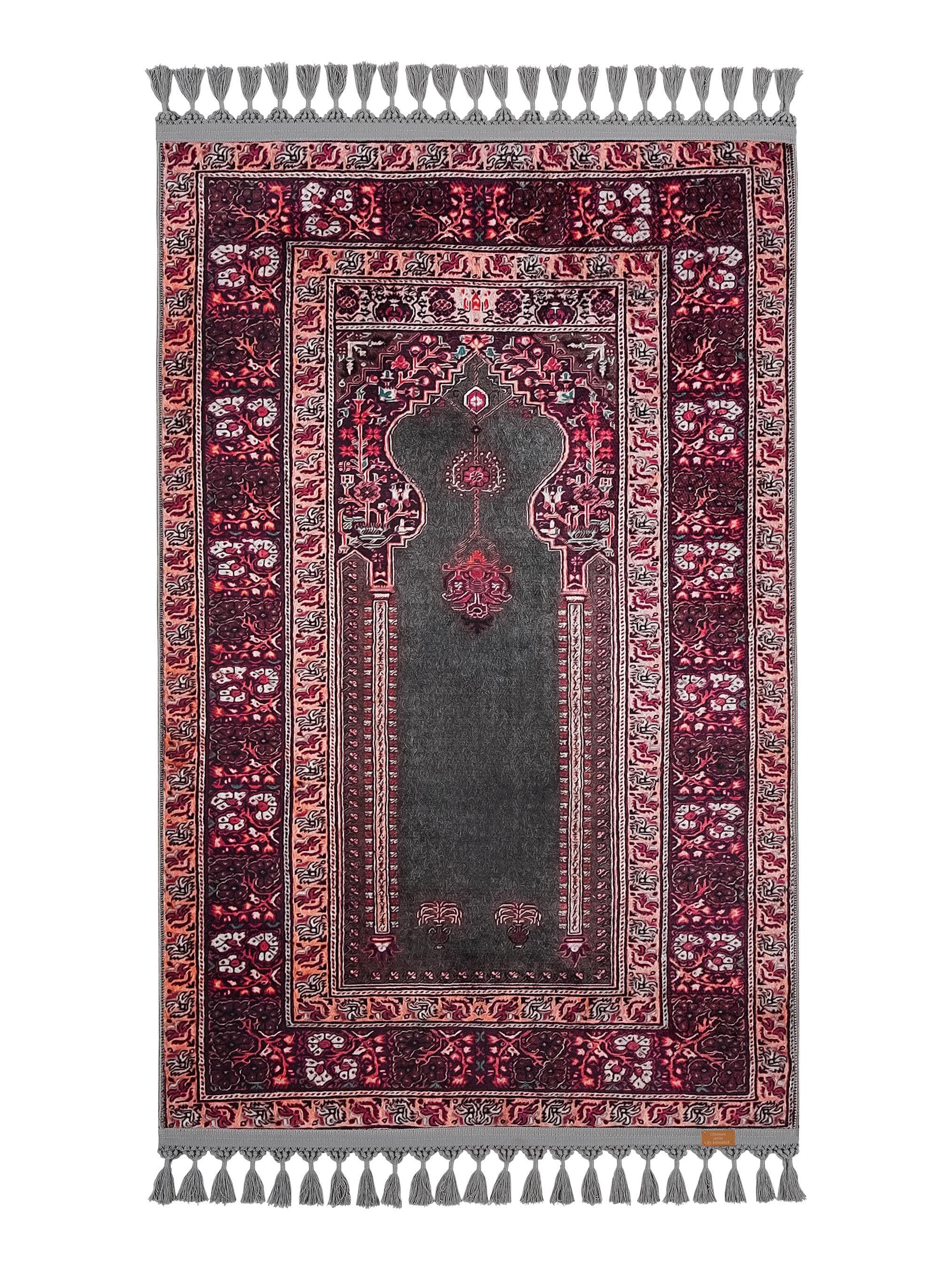 Prayer Mat: Anatolian Mihrab Turkish Soft Silky Islamic Gift Janamaz Muslim Gebetsteppich Rug