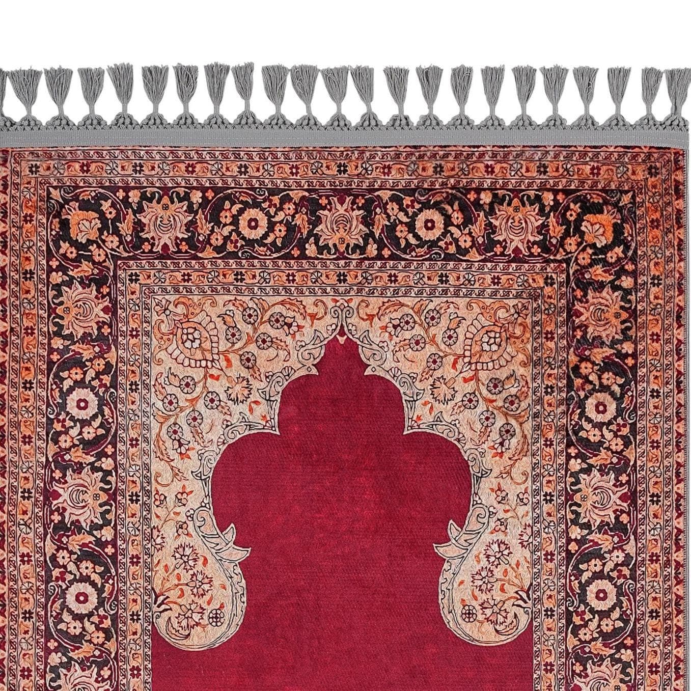 Prayer Mat Turkish Mihrab Prayer Rug Soft Silky Islamic Muslim Gift Gebetsteppich Janamaz Rugs - image 5