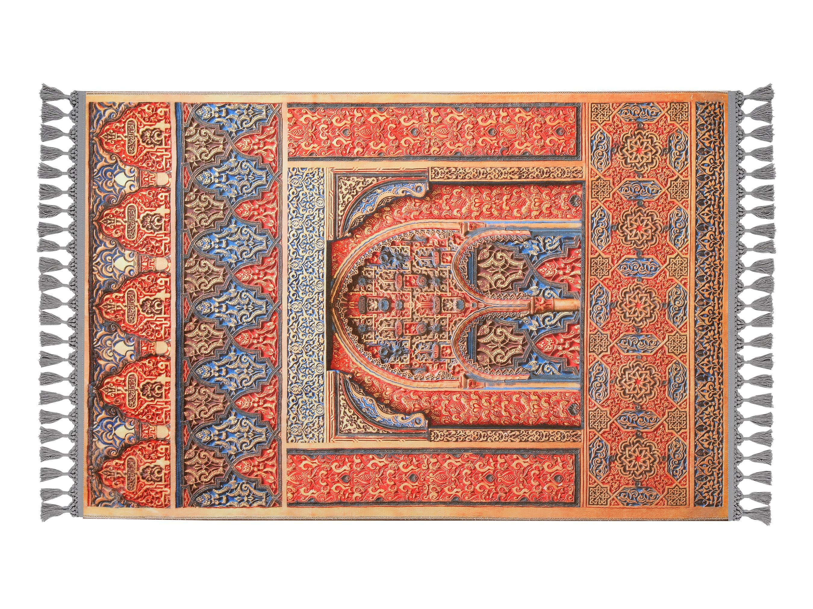 Prayer Mat & Islamic Mihrab Prayer Rug: Soft Silky Luxury Gift Arabian Carpet Islam - image 3