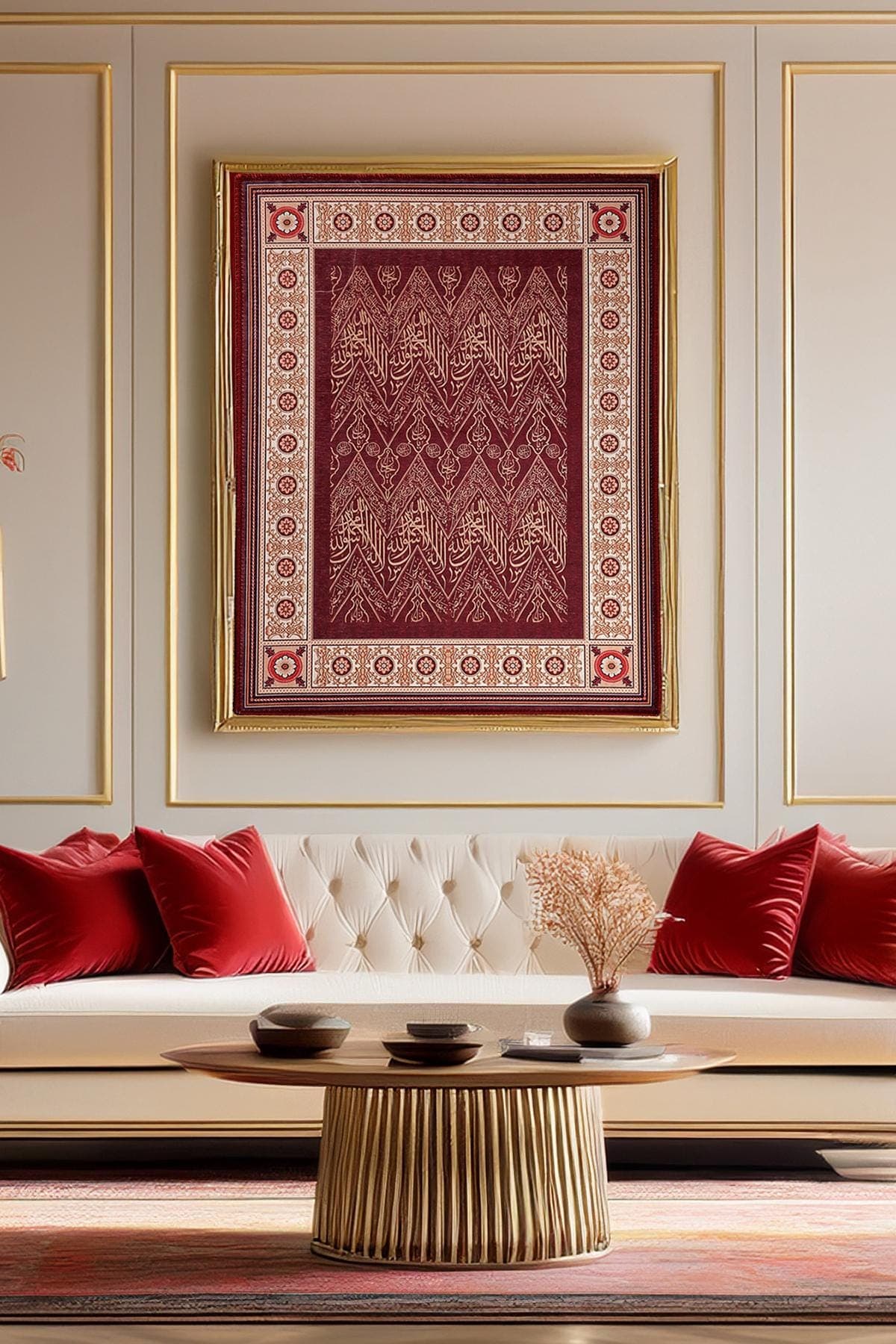 Islamic Wall Art: Shahada Arabic Calligraphy Quranic Verses Wall Hanging Rugs Muslim Gift - image 5