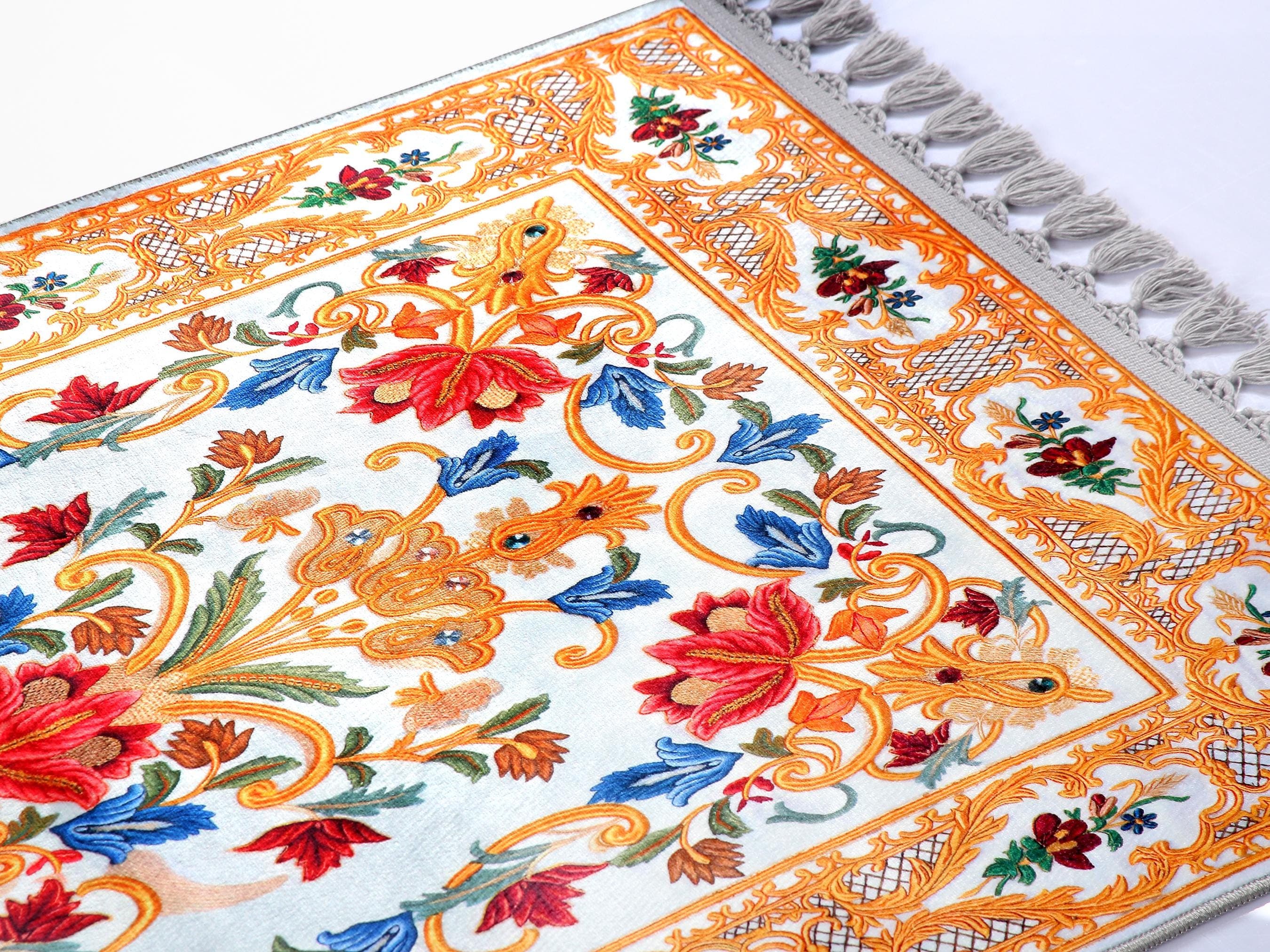 Personalized Prayer Rug Prayer Mat Soft Silky Arabian Carpet Janamaz Islamic Gift Turkish Rugs - image 5