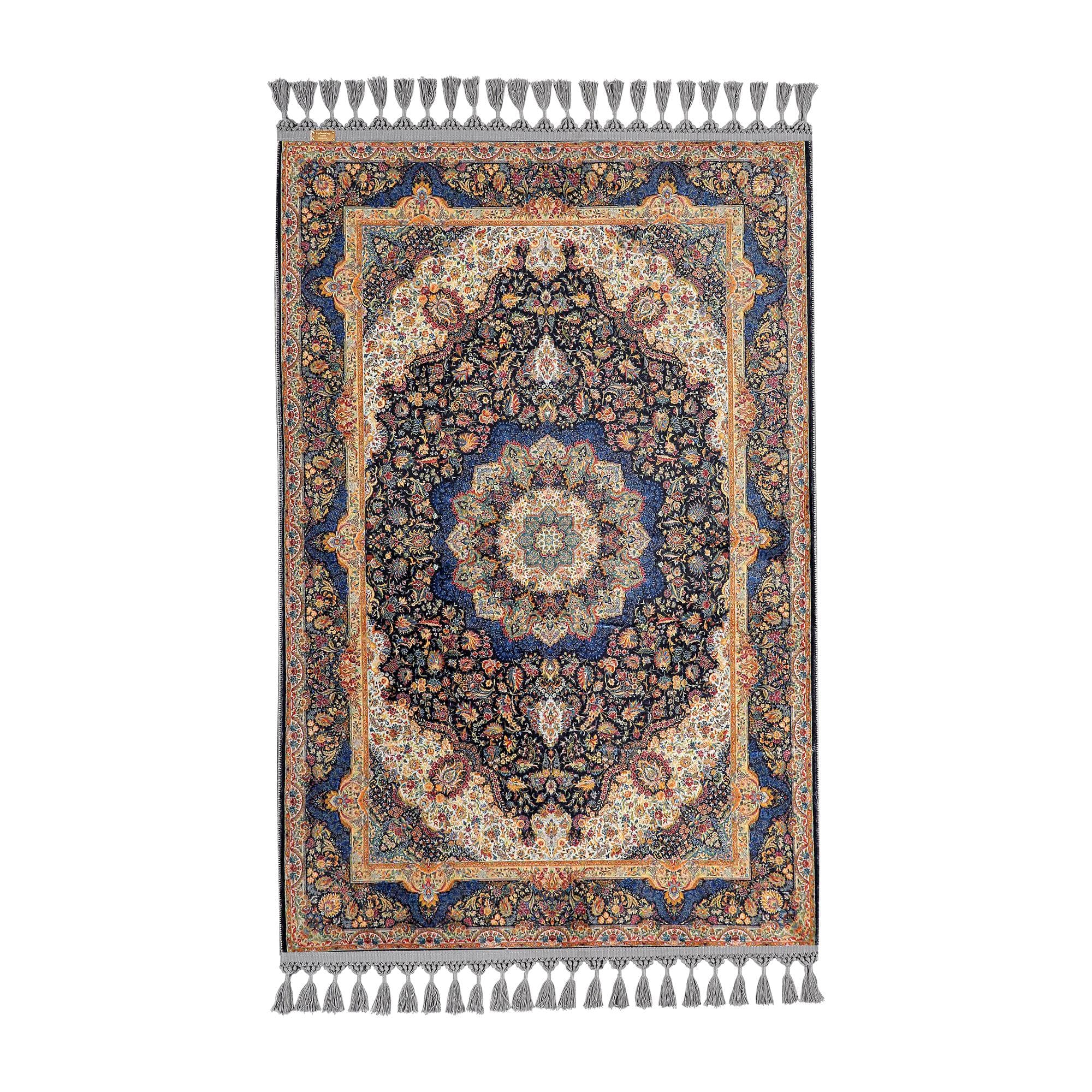 Prayer Mat Blue Prayer Rug Soft Silky Islamic Muslim Gift Gebetsteppich Janamaz Rugs