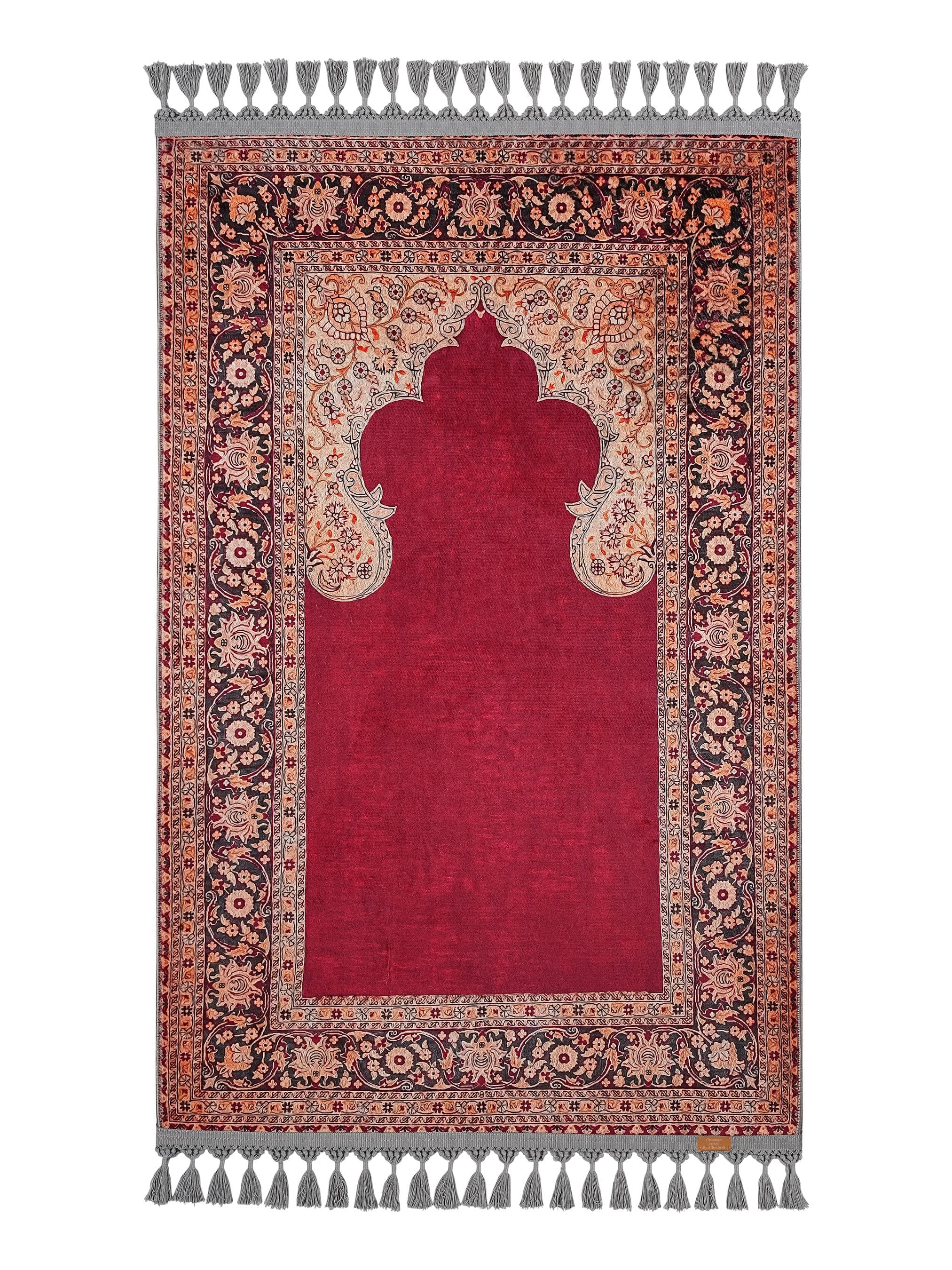Prayer Mat Turkish Mihrab Prayer Rug Soft Silky Islamic Muslim Gift Gebetsteppich Janamaz Rugs