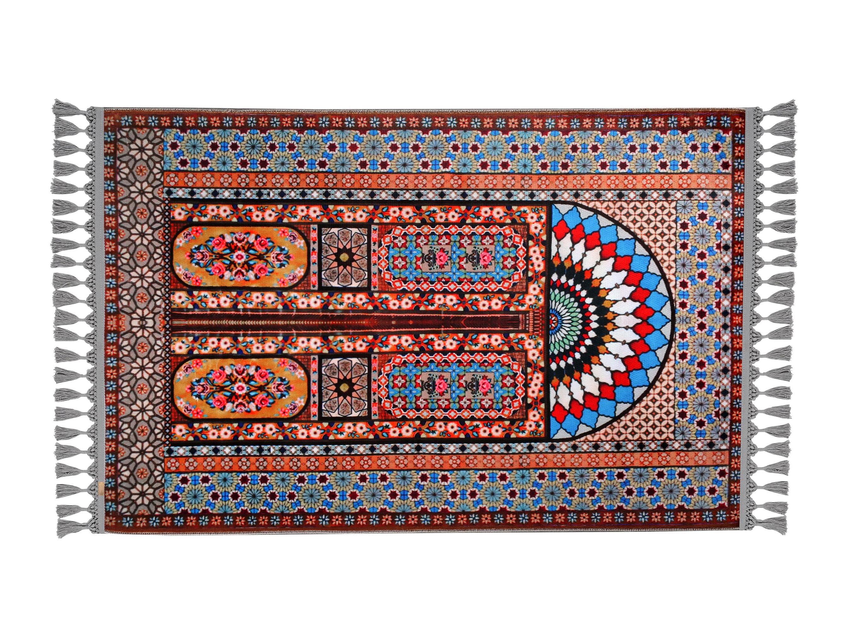 Prayer Mat | Custom Turkish Mihrab | Soft Silky Surface | Personalized Muslim Prayer Rug - image 3