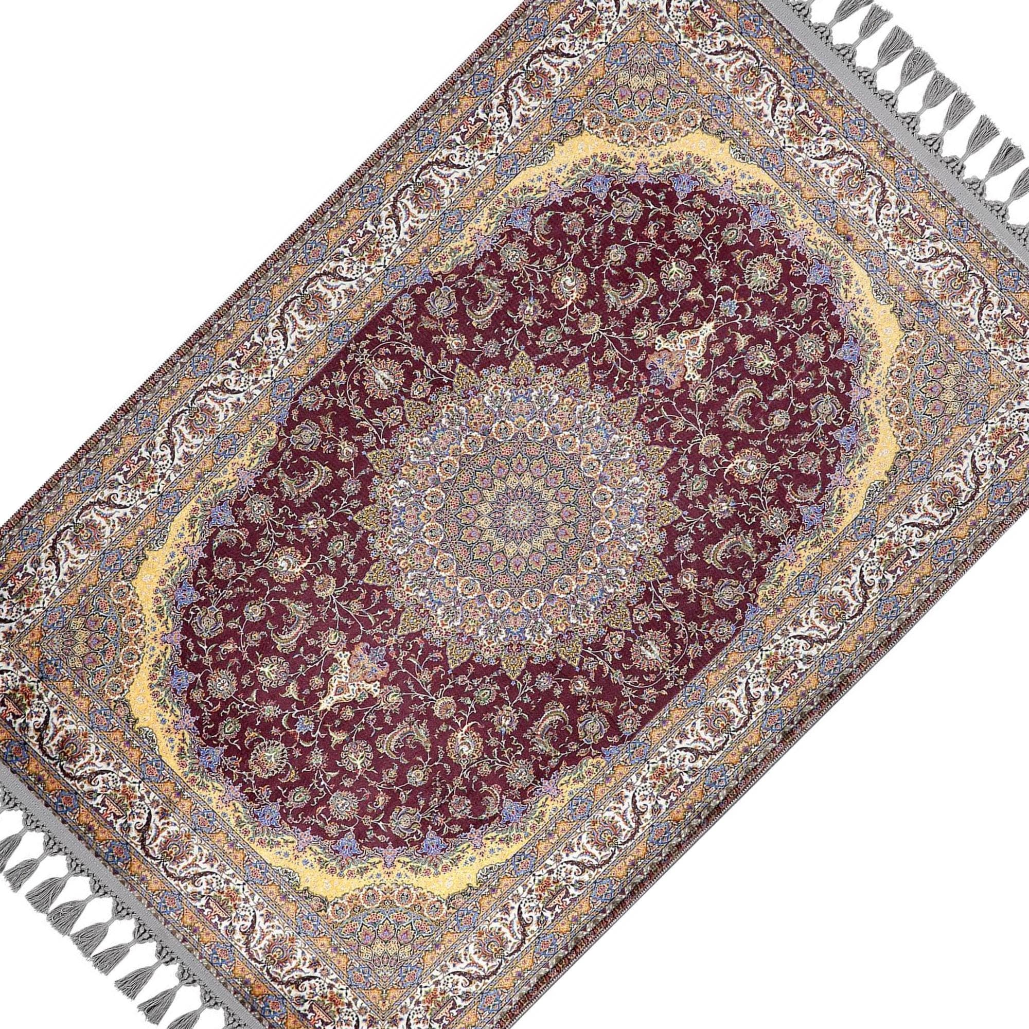 Prayer Mat Red Turkish Prayer Rug Soft Silky Islamic Muslim Gift Gebetsteppich Janamaz Rugs - image 5