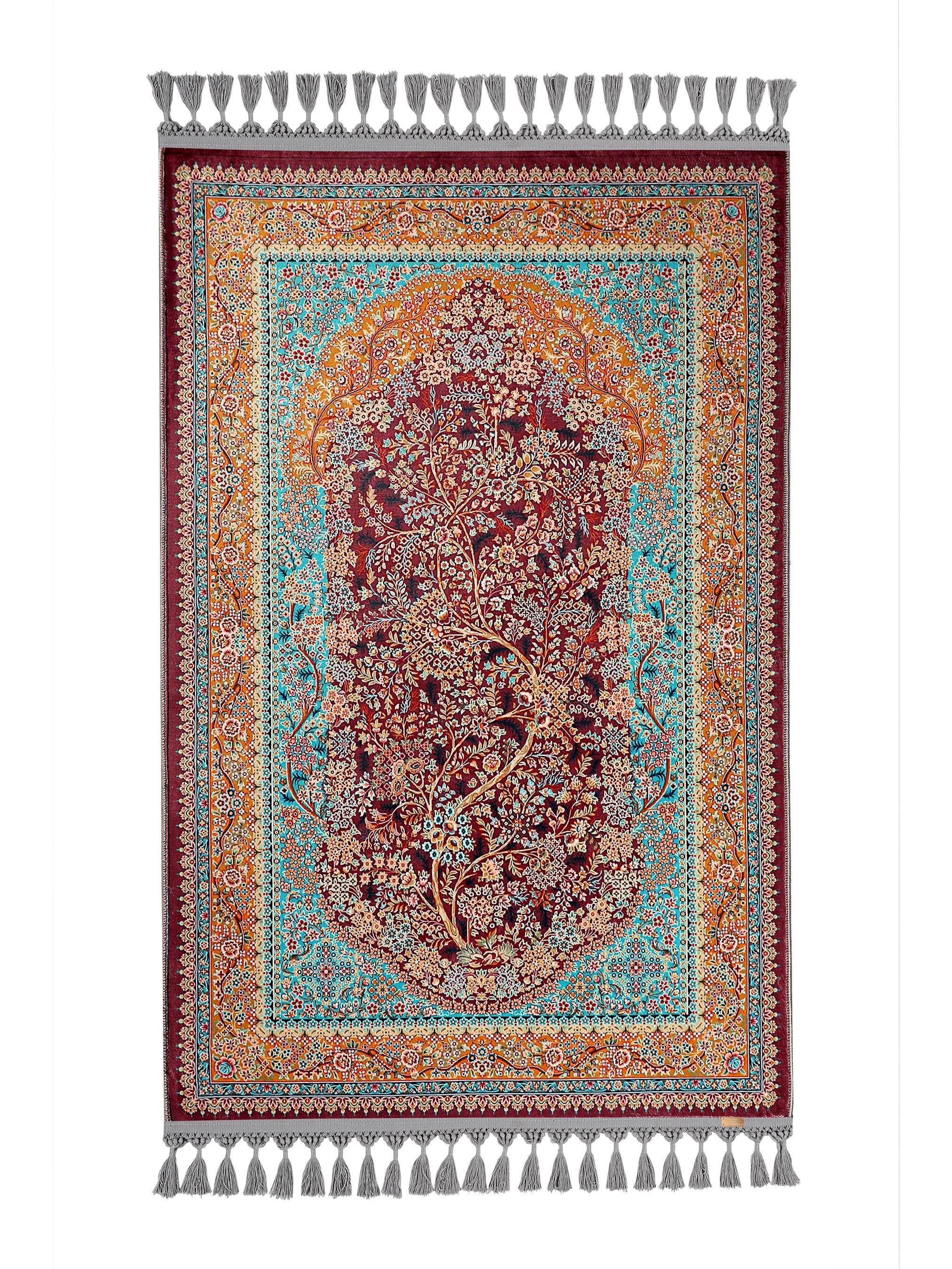 Prayer Mat Tree of Life Prayer Rug: Soft Silky Personalized Muslim Gifts For Her