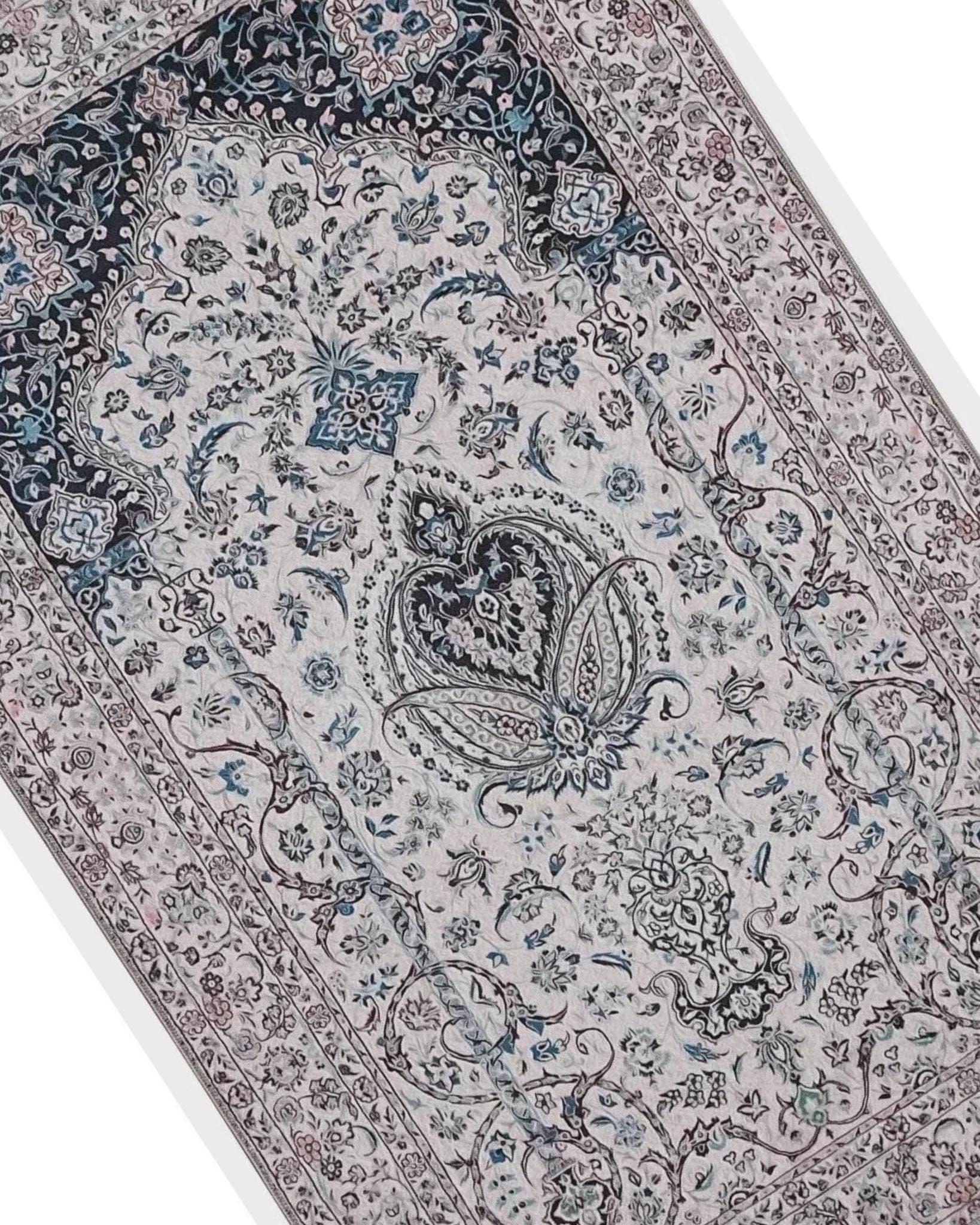 Prayer Mat | Mihrab Floral | Soft Silky Surface | Personalized Prayer Rug | Royal Custom Sejadah - image 4