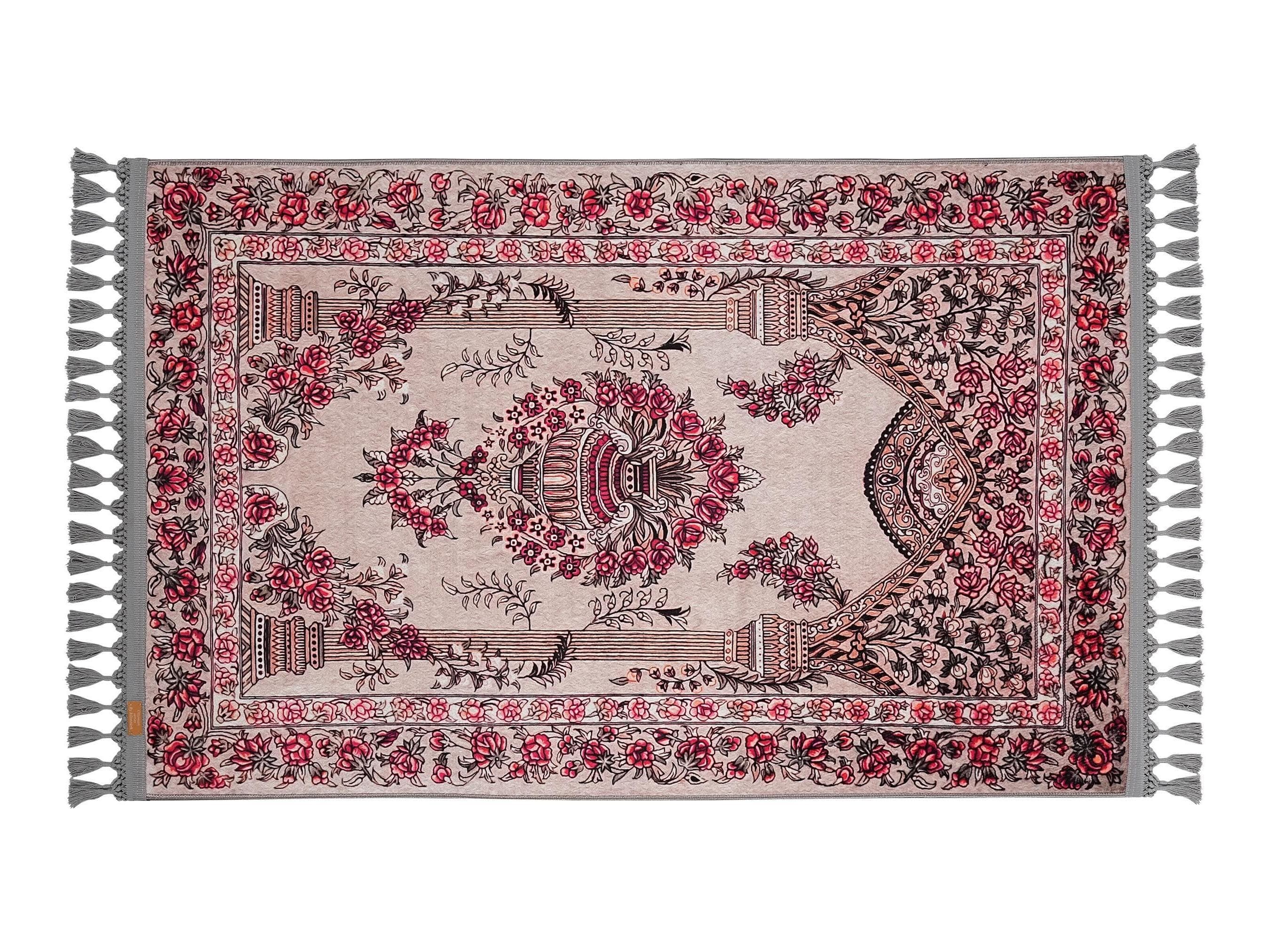 🕌 Red Mihrab Islamic Prayer Rug – Soft Mat for Daily Salah & Muslim Gift

Soft Prayer Rug with Low‑Pile Textured Surface  
📐 80x125 cm (2'7"x4'1") – Ideal for Daily Salah  
🎨 Color Palette: Deep Red & Cream – Symbolic, Elegant & Vibrant  
🧵 Thickness: 7 mm  
⚖️ Weight: 1.738 kg/m²  
🪑 Non‑slip Cotton Base – Secure on All Floor Types