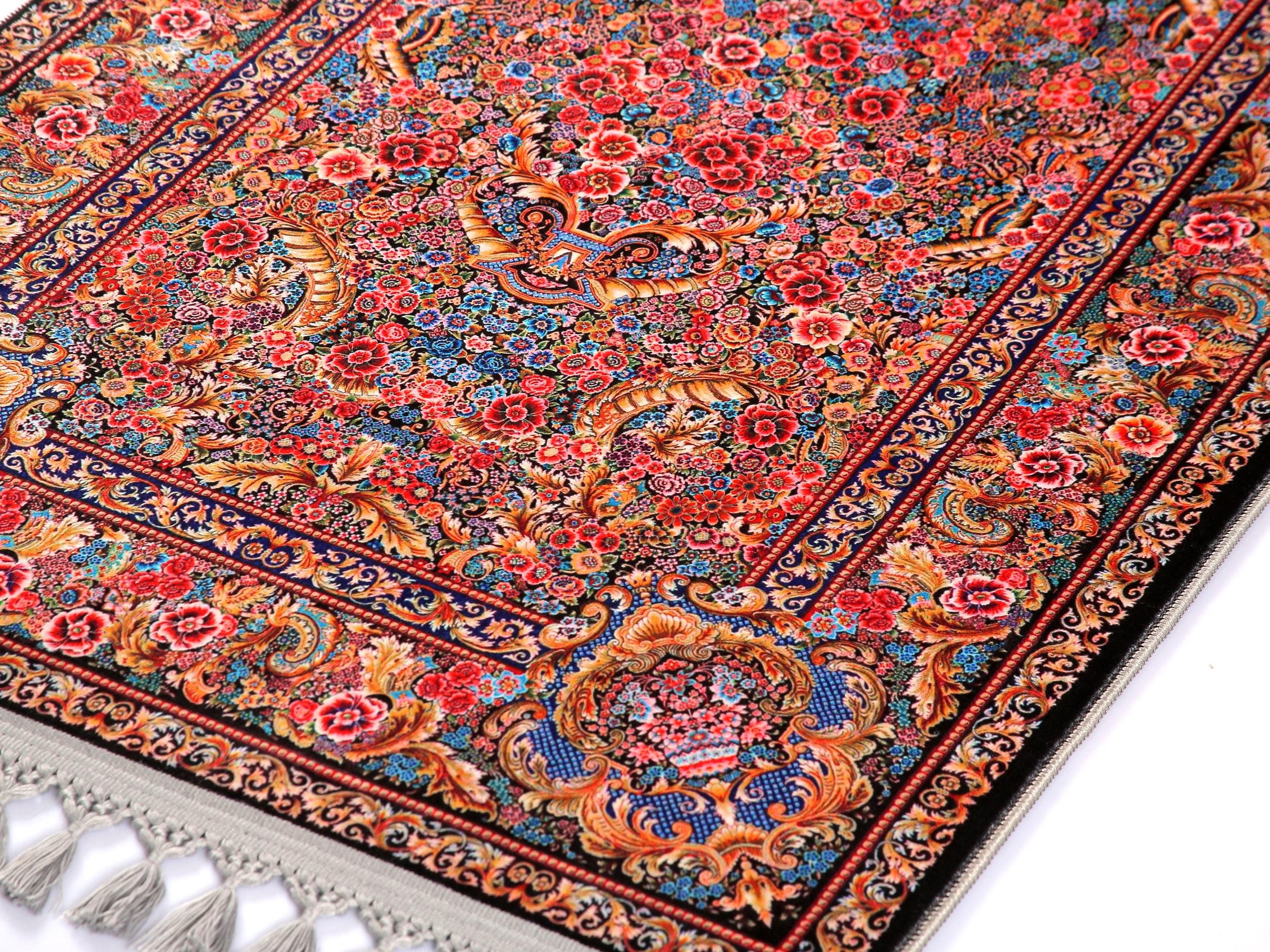 Prayer Mat | Floral Soft Silky Surface |Turkish Prayer Rug | Islamic Gift - image 4