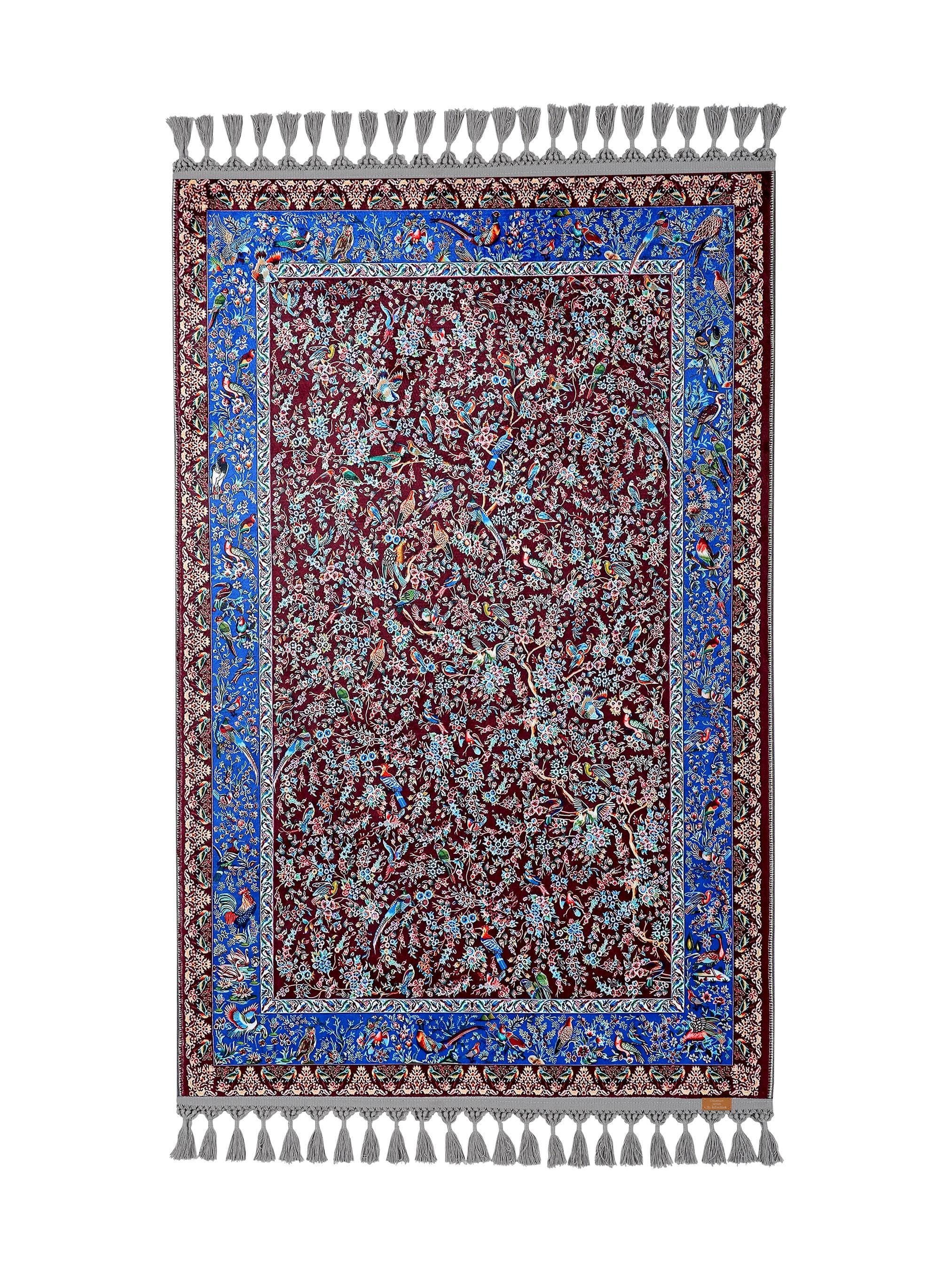 Floral Prayer Mat Prayer Rug Soft Silky Islamic Muslim Gift Gebetsteppich Janamaz Sajadah Rugs