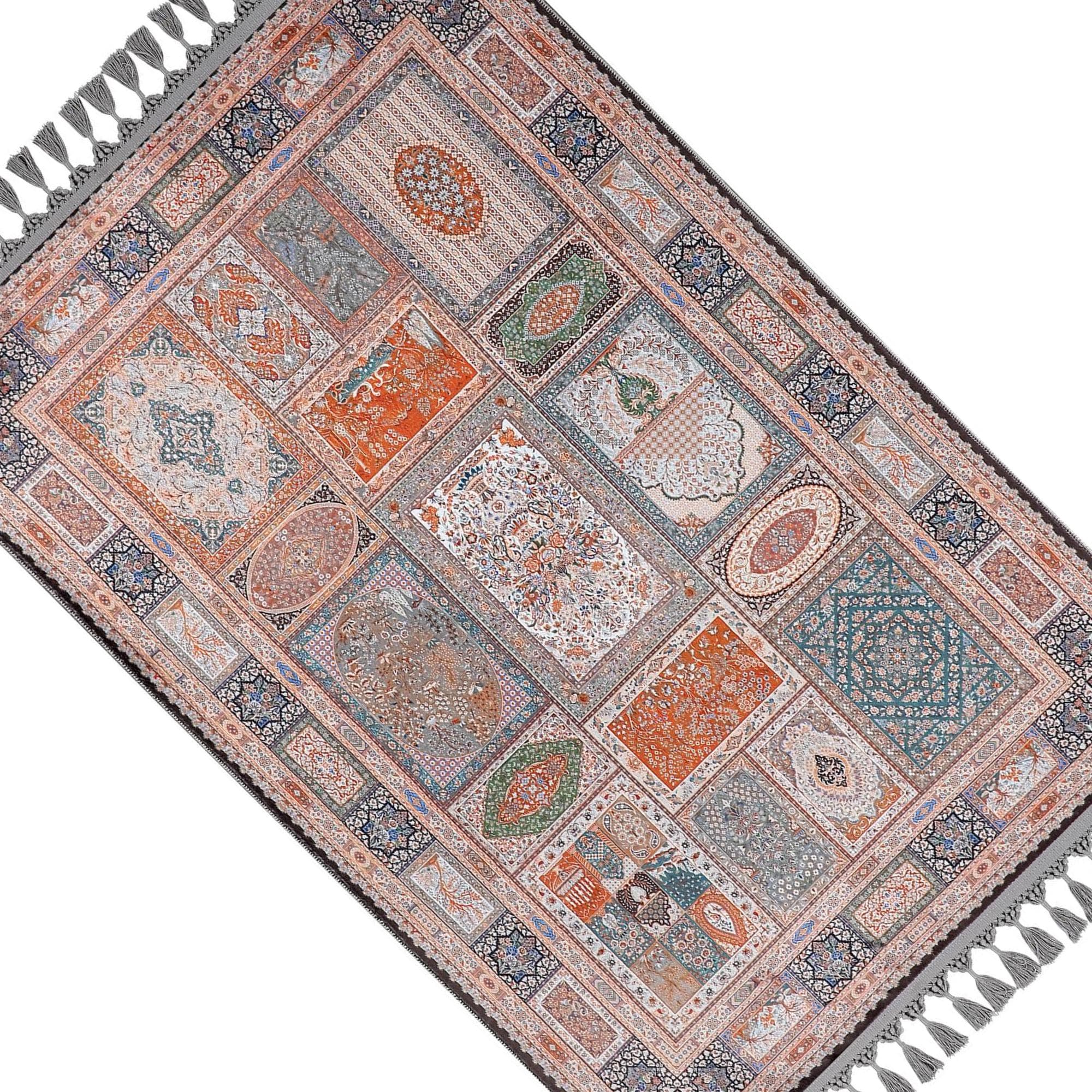 Prayer Mat Patchwork Soft Silky Turkish Prayer Rug Gift Rugs - image 4