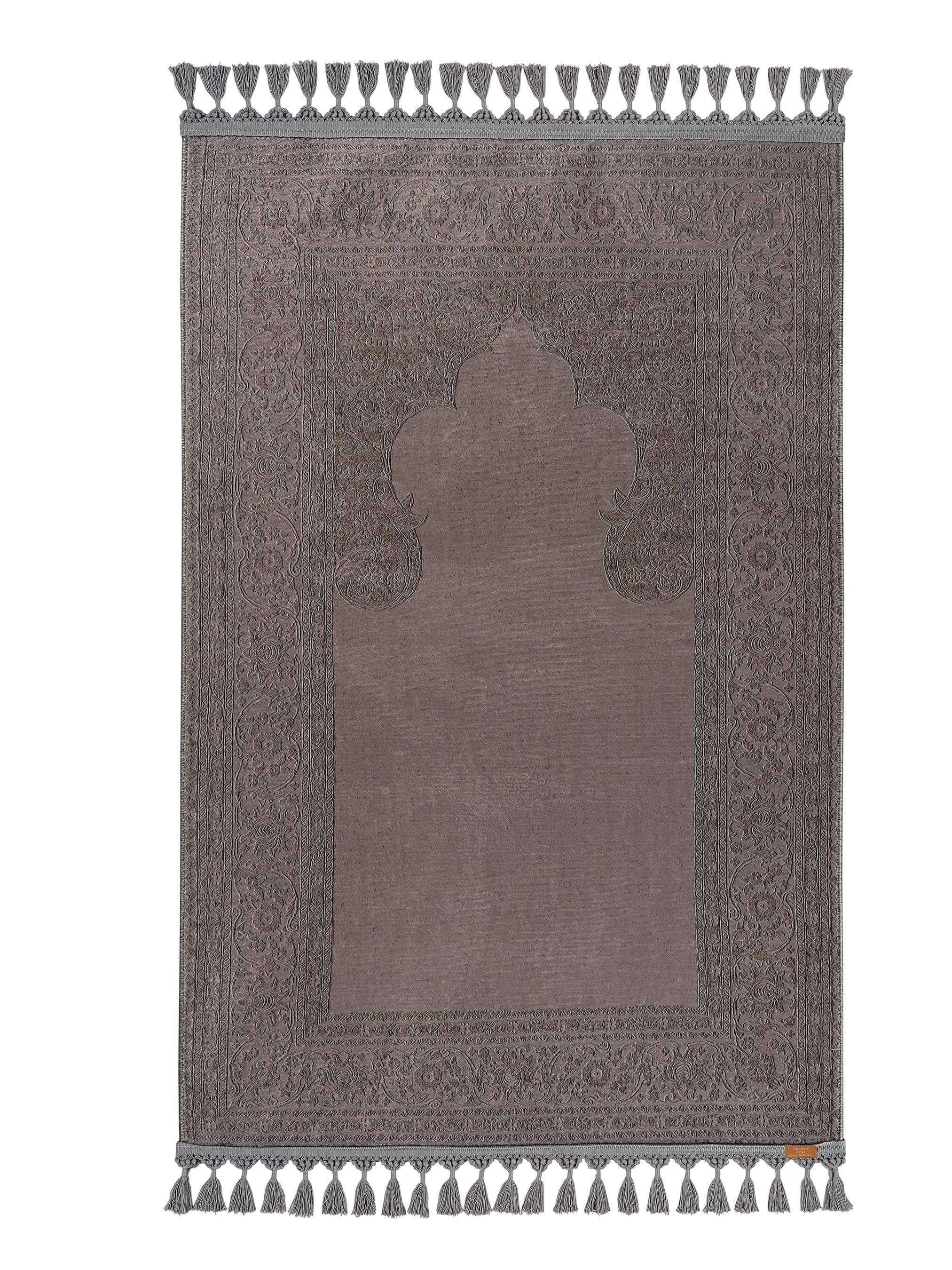 Personalized Prayer Rug | Muslim Gifts for Her | Soft Silky Custom Prayer Mat | Janamaz