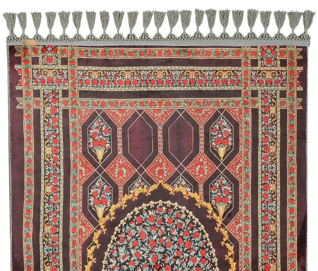 Prayer Mat Islamic Soft Silky Muslim Personalized Prayer Rug kids royal sejadah - image 4