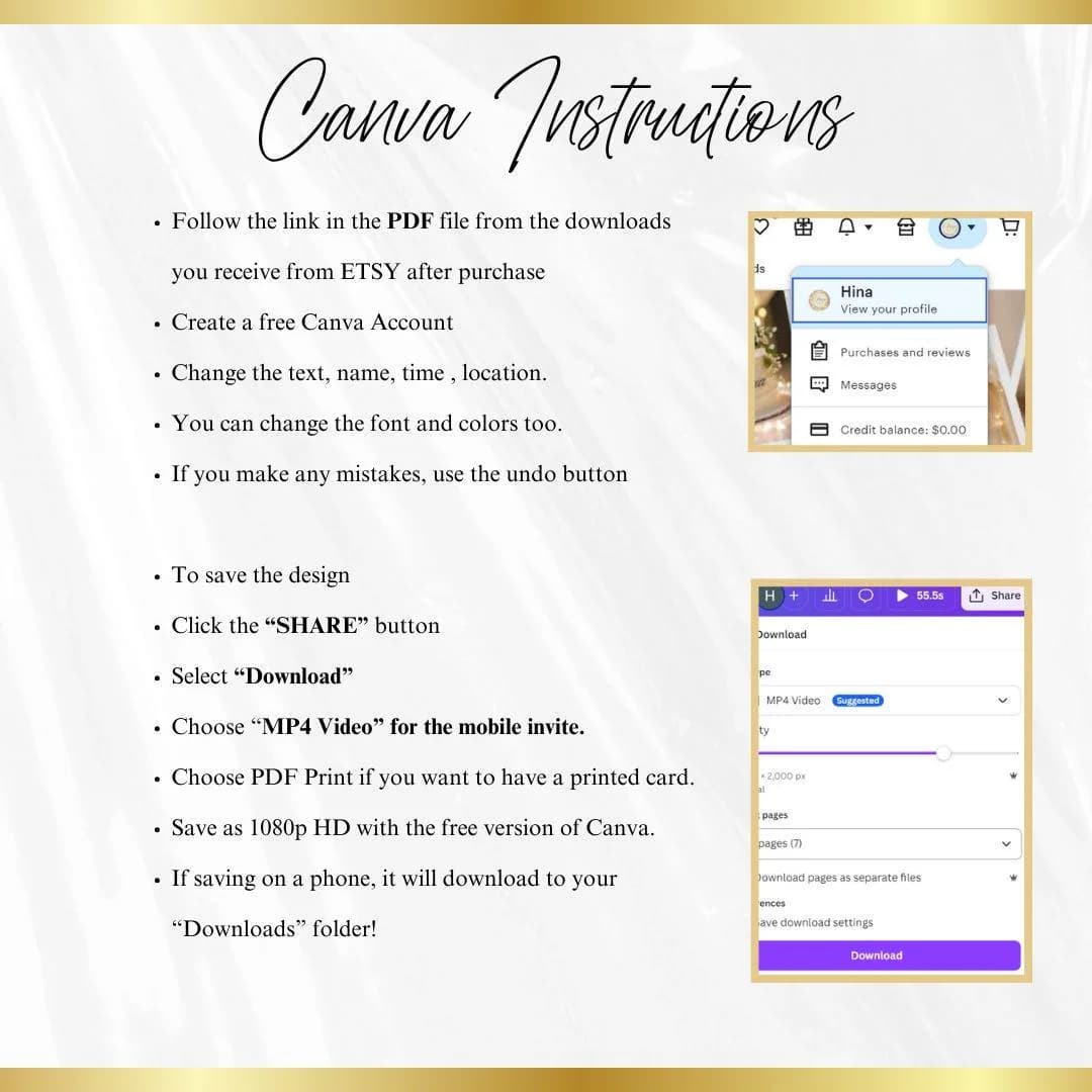 Mehndi Invitation: South Asian Wedding E-Invite, Editable Template (Digital Download - image 5