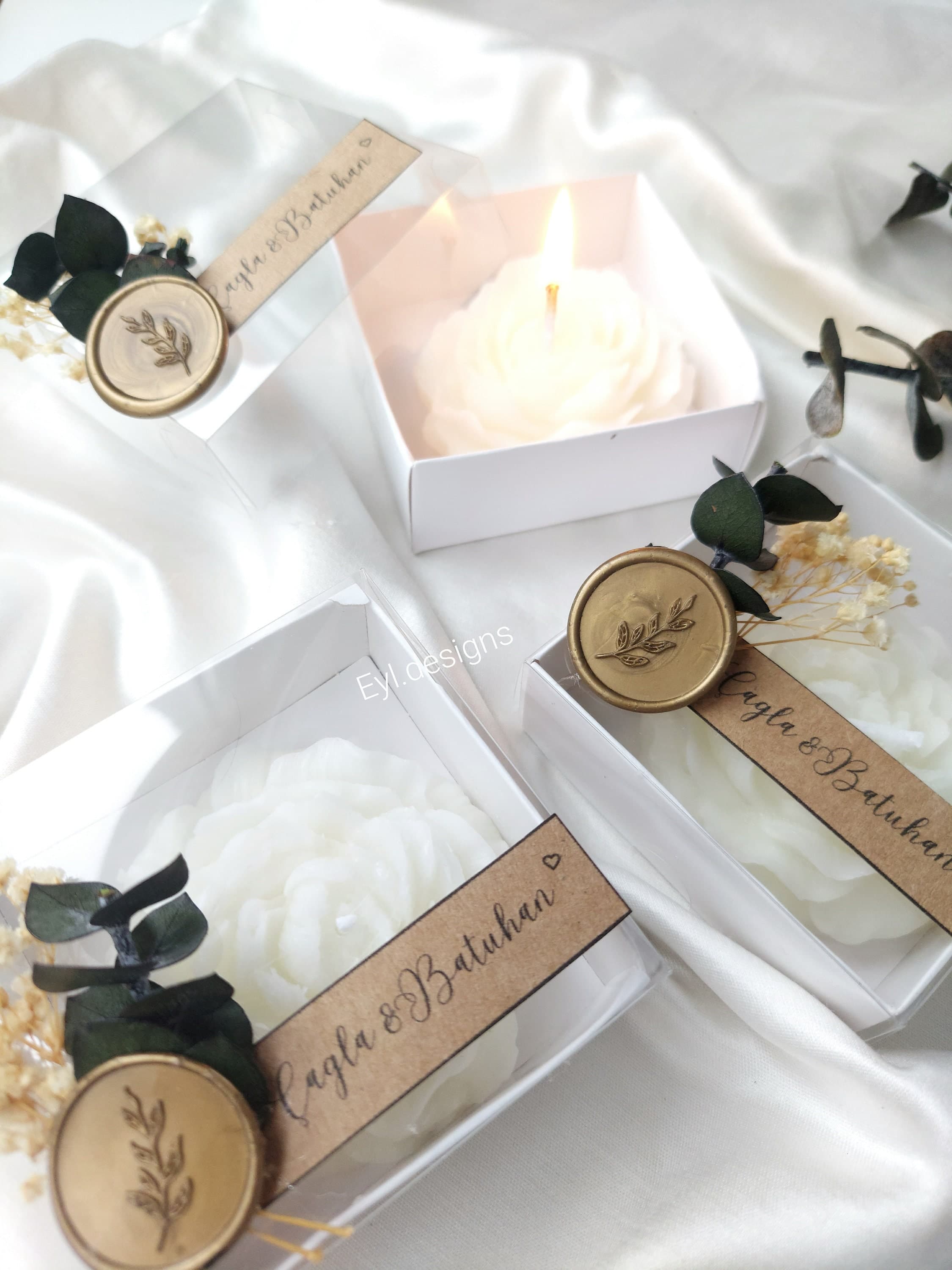 Candle Gift , Wedding Favors, Engagement Gift,Wedding candle gift , luxury candle  ,Custom Wedding Favor,Bulk Wedding Favor - image 3
