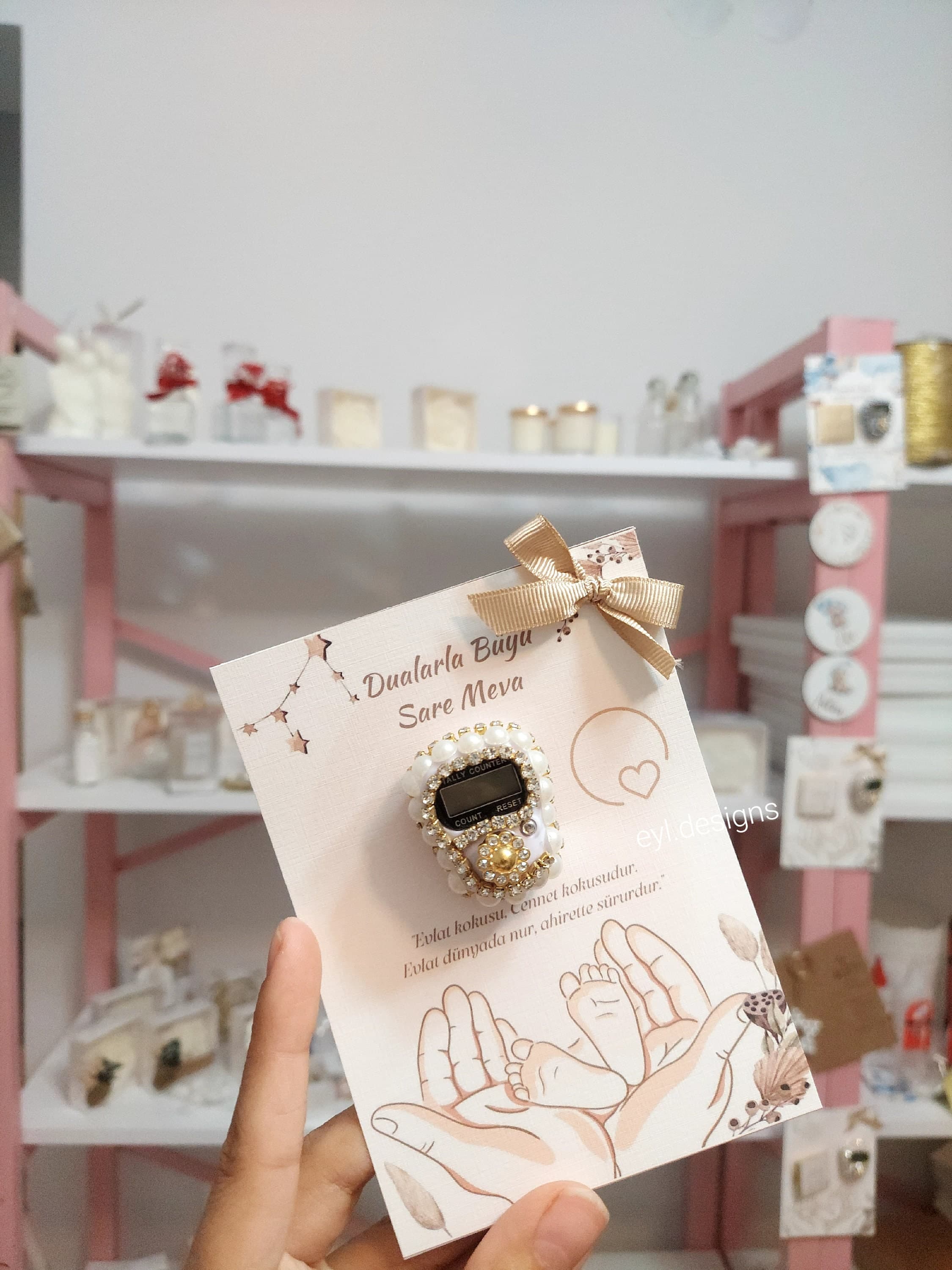 Personalized Islamic Favors, Baby Shower Gift, Baby Welcome Baby Gift, Wedding Favors, Islamic Gift, Ramadan Gift, Eid Gift,Rosary