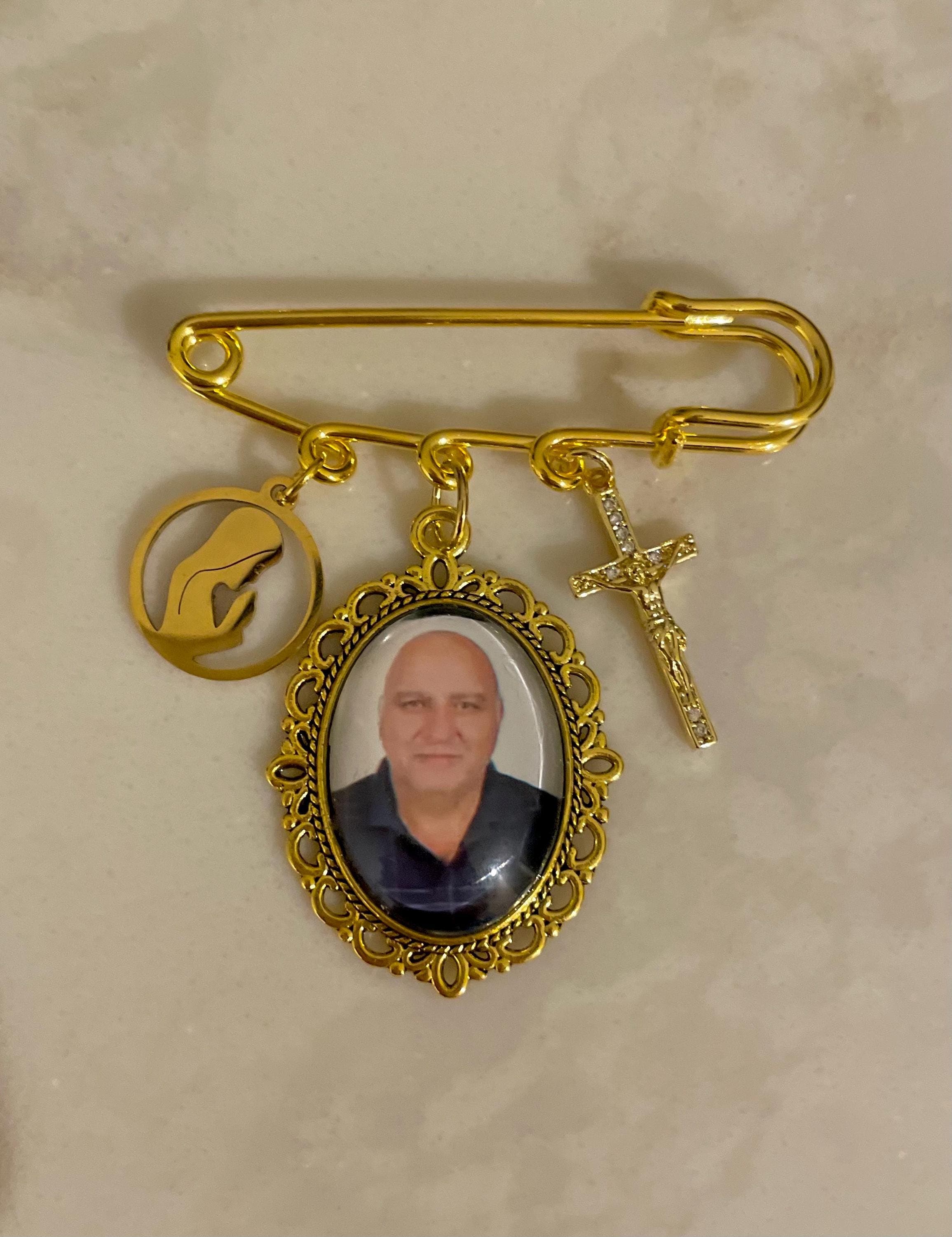 Personalized Bridal Flower Bouquet Memory Picture Charm - image 3
