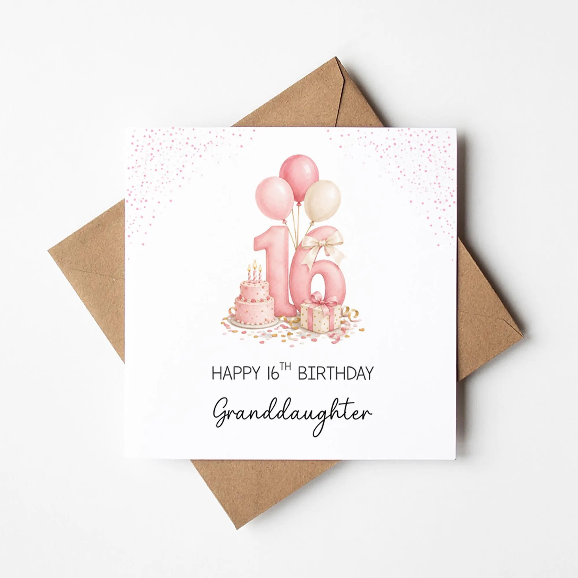 Sweet 16 Birthday Card, Teen Girl 16th Birthday Card, Personalised Birthday Card For Her, For Daughter Granddaughter Niece Sister - image 5