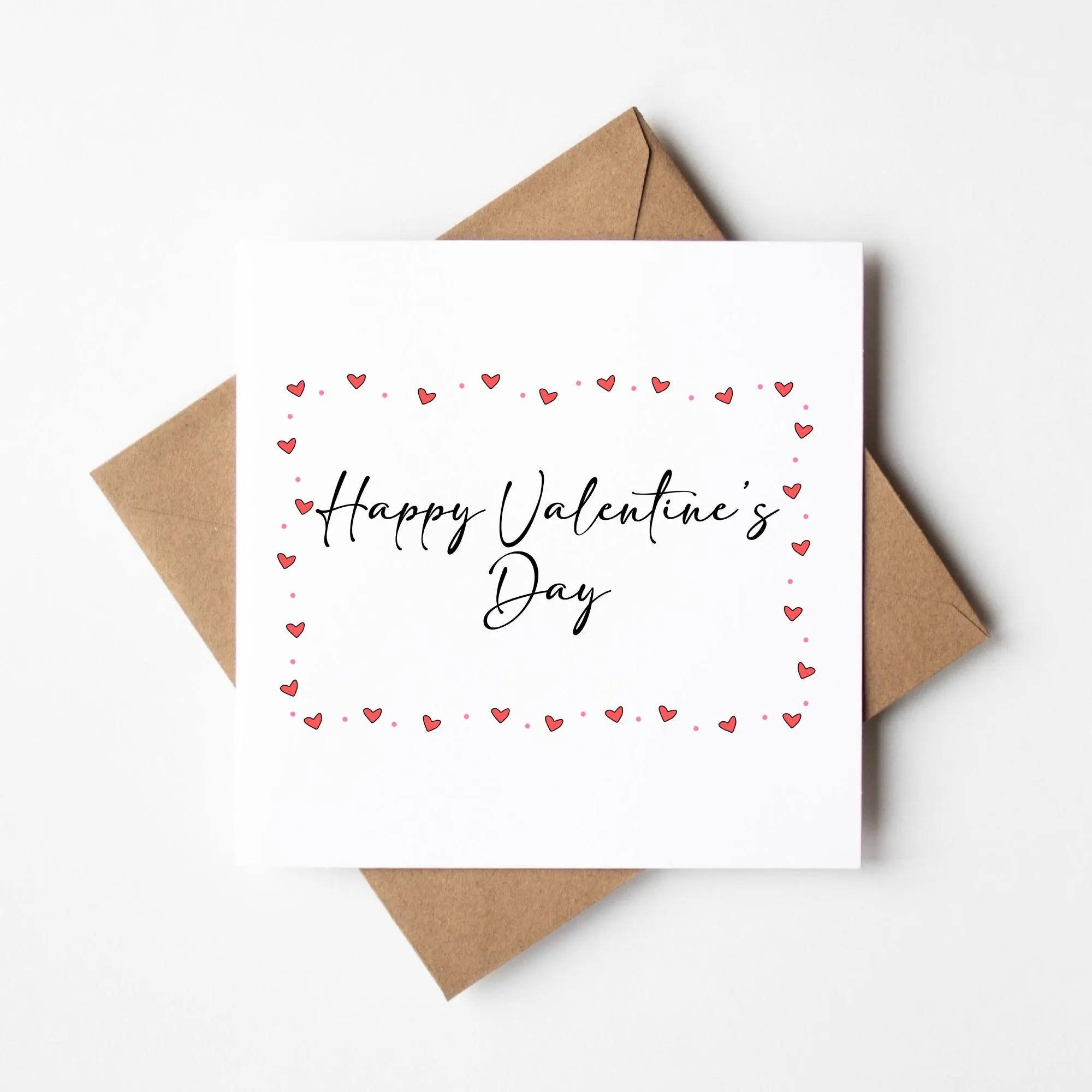 Happy Valentine’s Day" Card – Elegant Heart Design – Perfect for Valentine’s Day Greetings - image 4