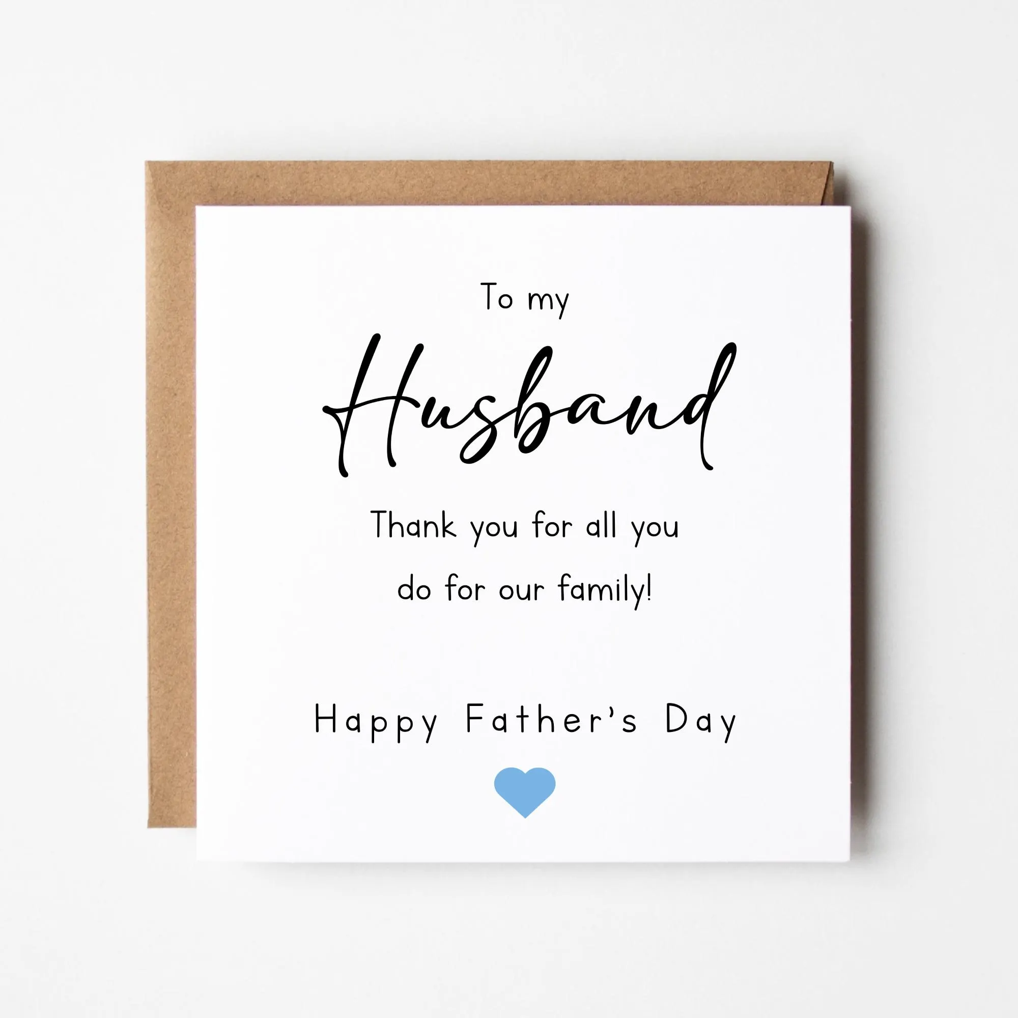 Fathers Day Card For Husband, To My Husband Card, Thank You For Our Family Card, Fathers Day Card From Wife - image 3