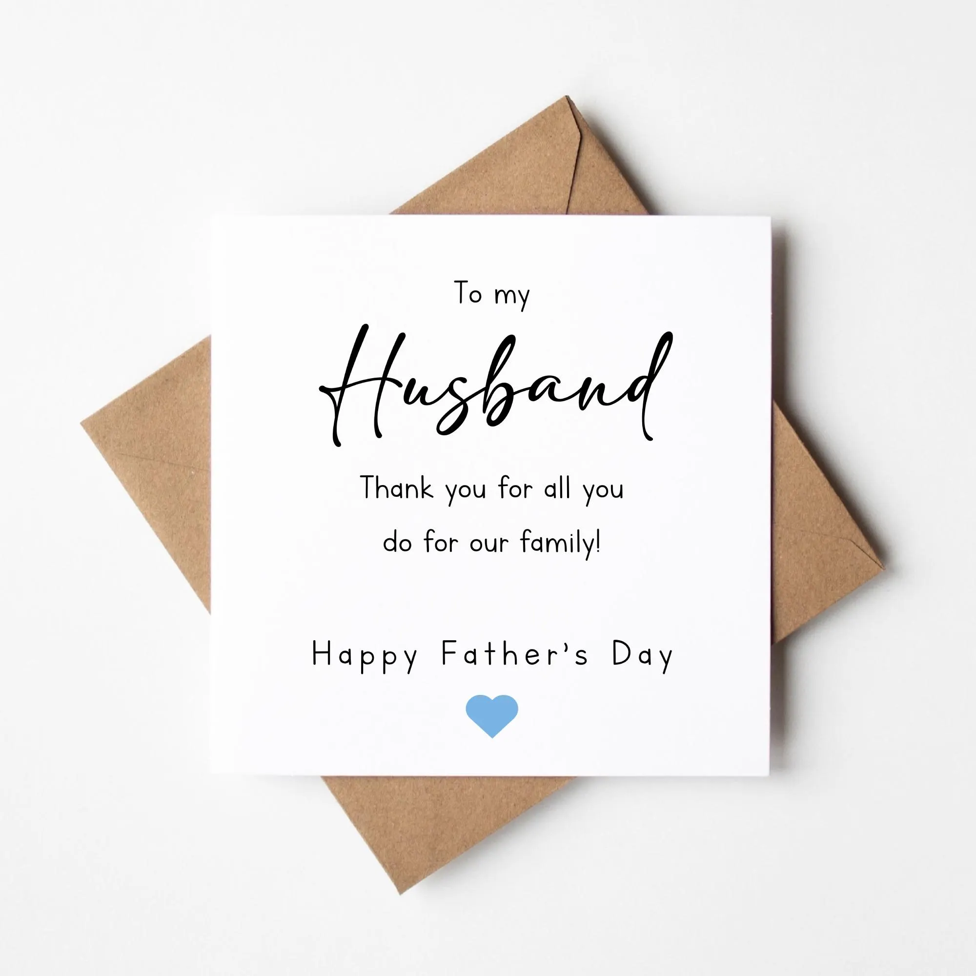 Fathers Day Card For Husband, To My Husband Card, Thank You For Our Family Card, Fathers Day Card From Wife - image 4