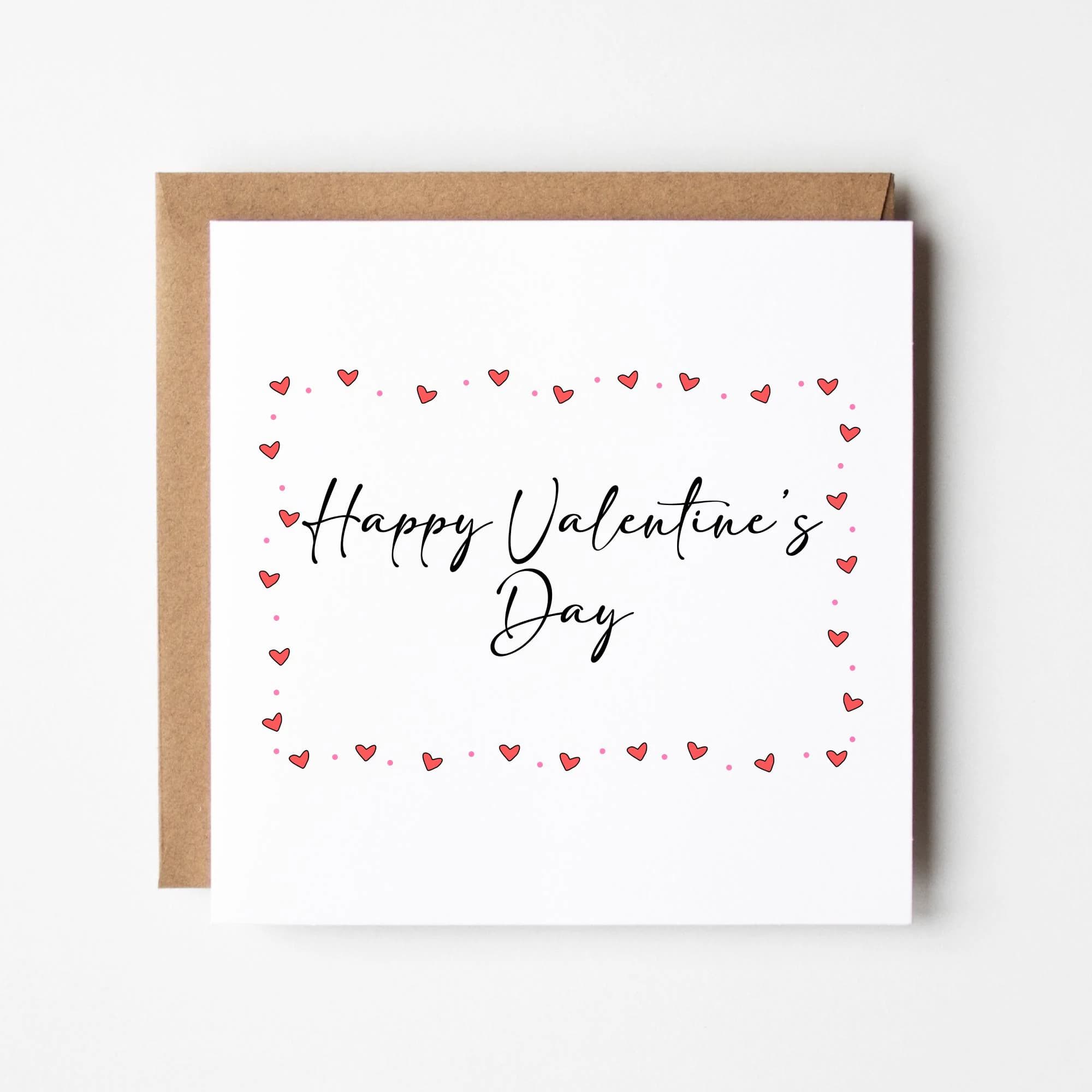 Happy Valentine’s Day" Card – Elegant Heart Design – Perfect for Valentine’s Day Greetings - image 3