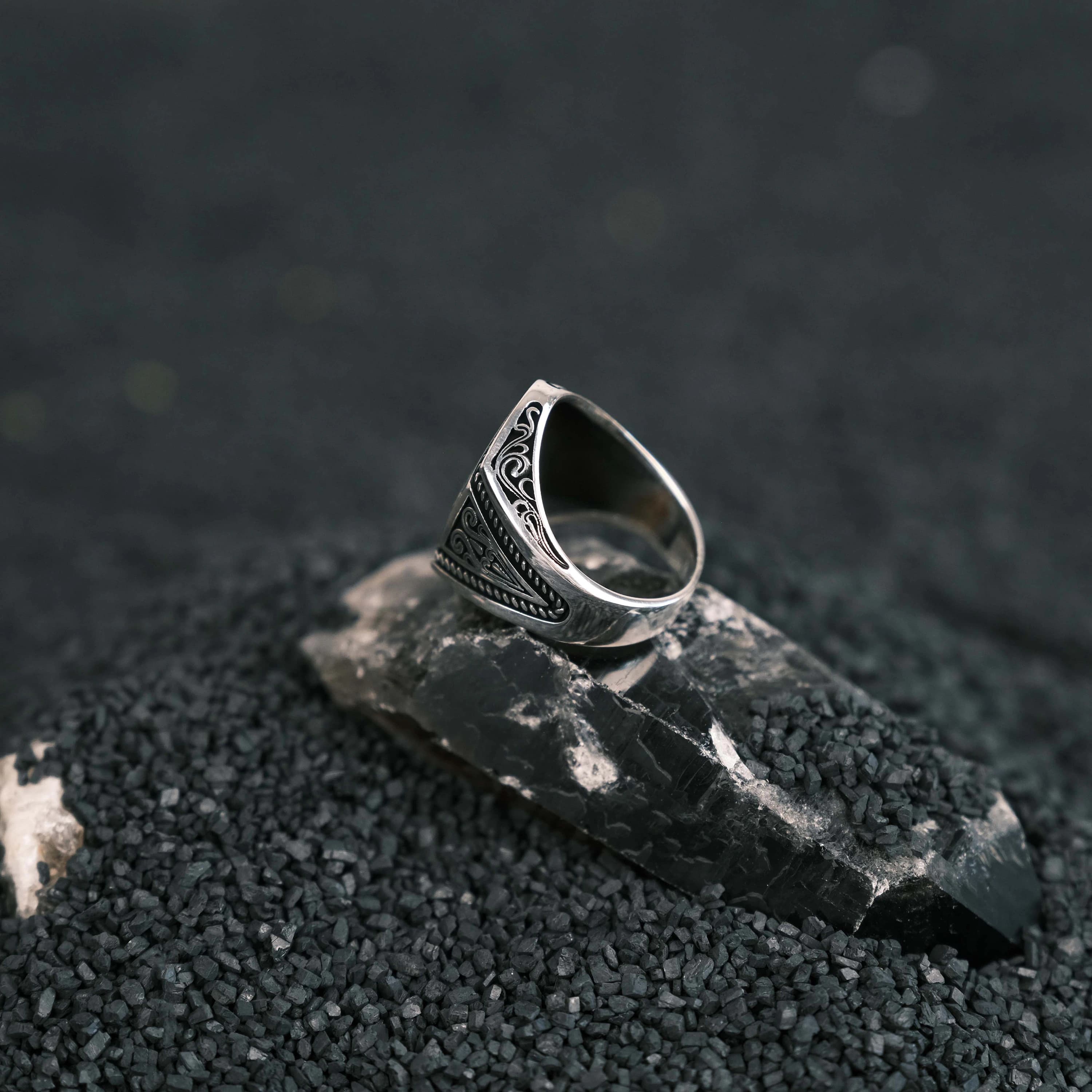 925 Sterling Silver Men's Ring,Unisex Silver Ring, Handmade Men's Ring, Personalized Silver Ring, Valentine's Day Gift