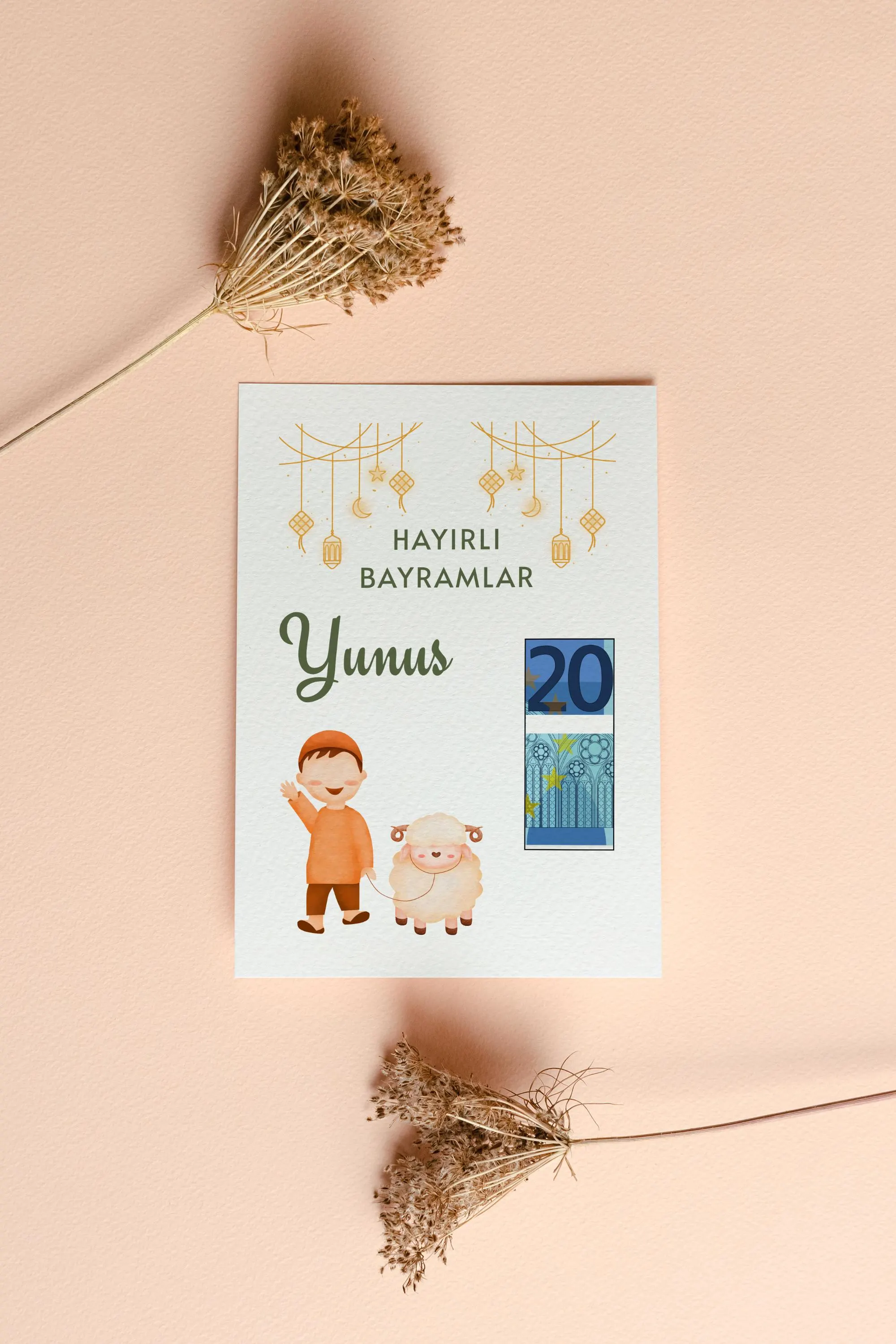 Geschenkkarte Bayram I Eid I Kurban I Hayirli Bayramlar I personalisiert - image 3
