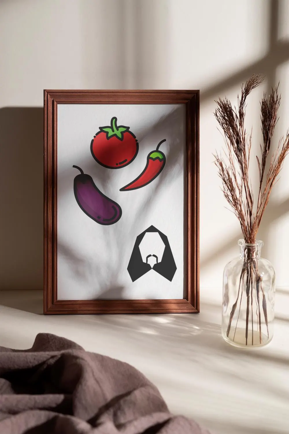 Türkisch Poster „Domates Biber Patlıcan“ Baris Manco – Lustige Wanddeko A5 A4 A3 | Geschenkidee Küche Wohnzimmer Kultur - image 5