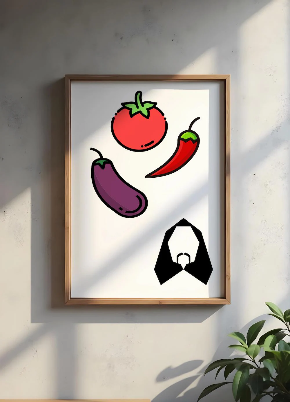 Türkisch Poster „Domates Biber Patlıcan“ Baris Manco – Lustige Wanddeko A5 A4 A3 | Geschenkidee Küche Wohnzimmer Kultur - image 4