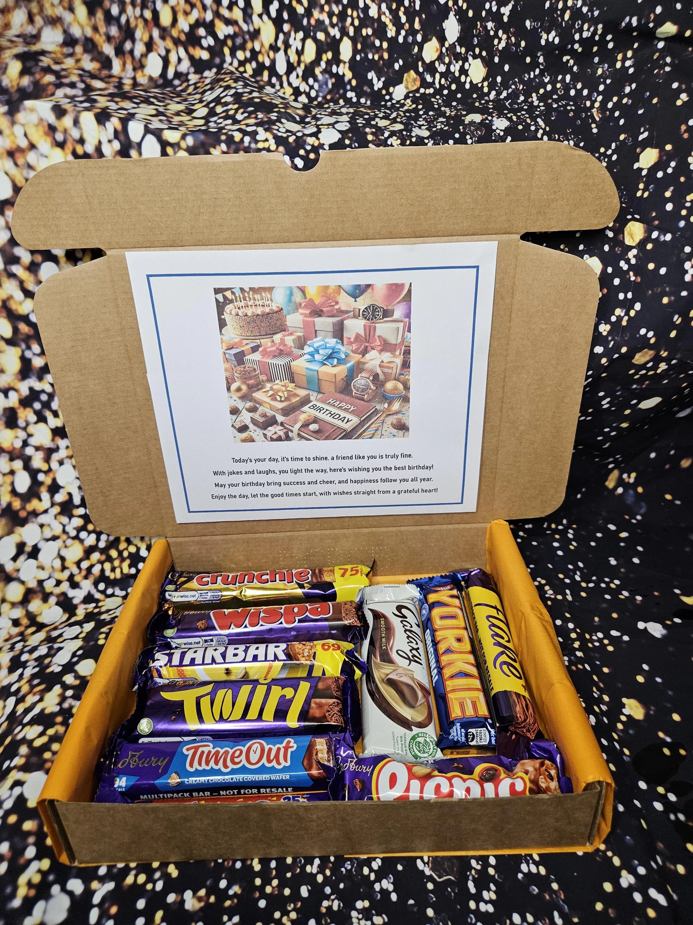 Personalised Male birthday sweet treat box for Work Bestie | birthday gift co worker | Birthday gift box | Office treats | Sweet treat box