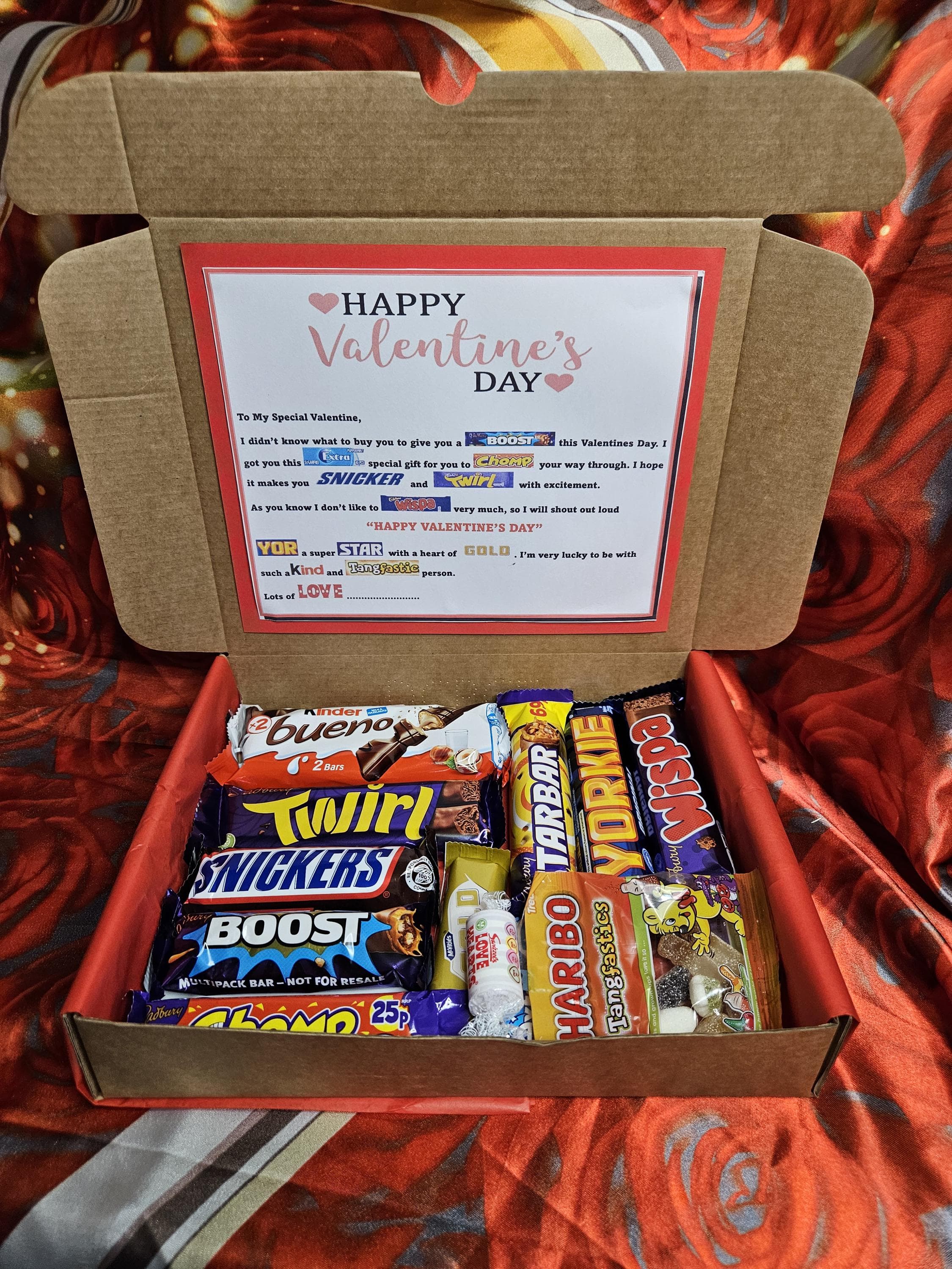 Valentines Day Sweet Treat Box | Chocolate gift for her | Chocolate gifts for him | Personalised Valentines Sweets | Valentines Gift ideas