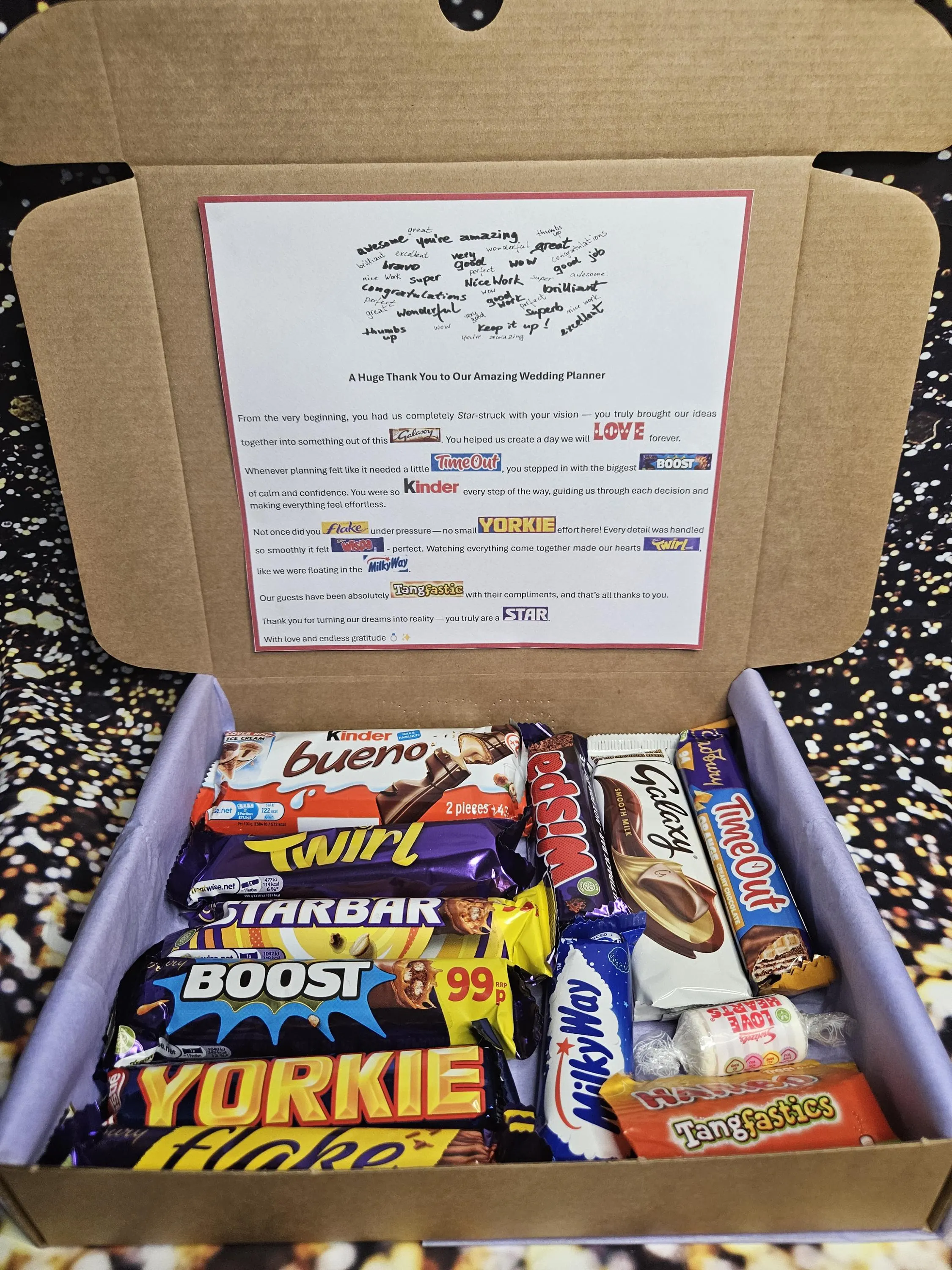Wedding Planner Thank You Gift Box | Sweet Treat Gift Box | Thank You Gift For Wedding Planner | Wedding Planner Appreciation Gift