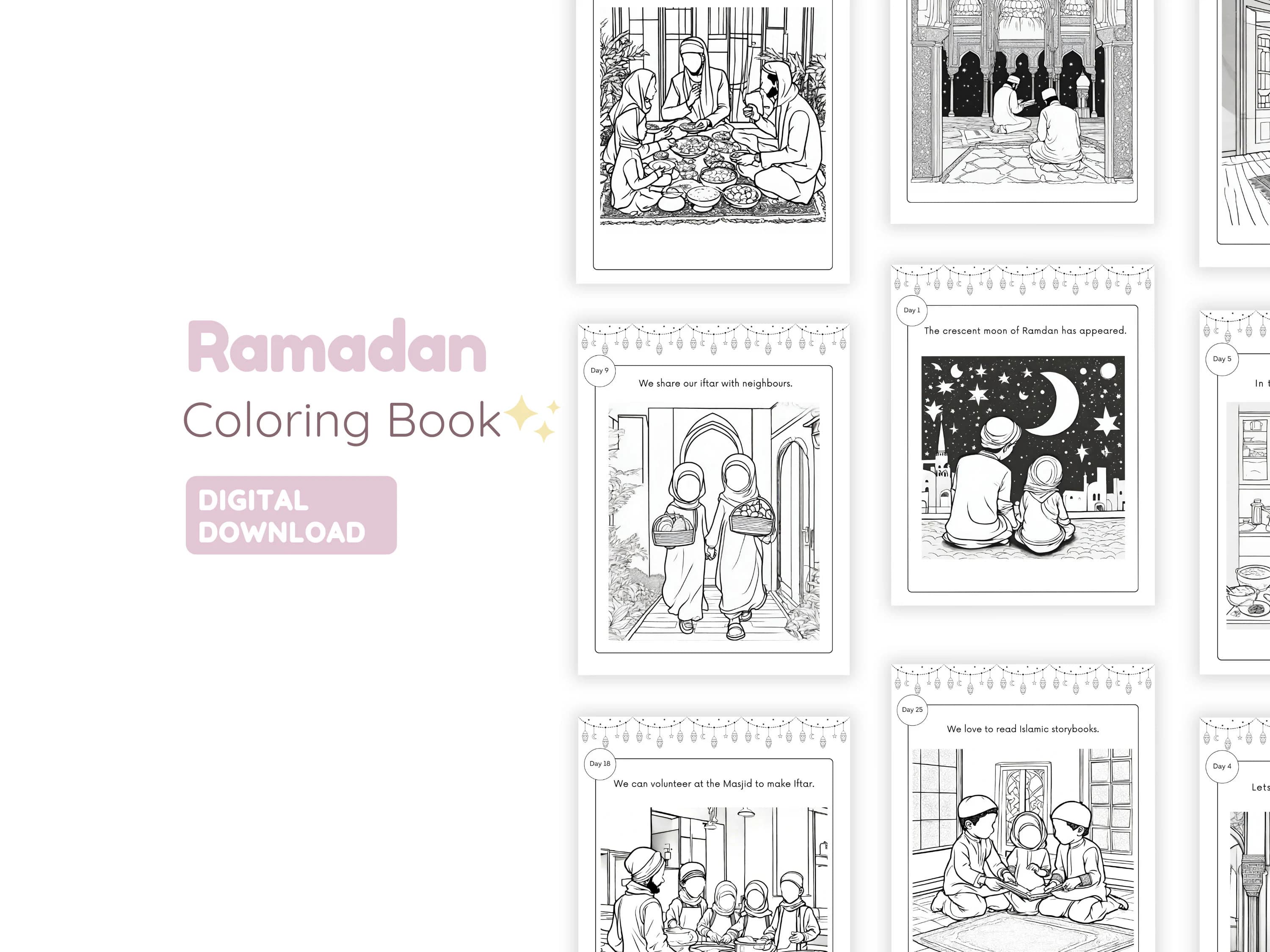 Ramadan Coloring Book for Kids