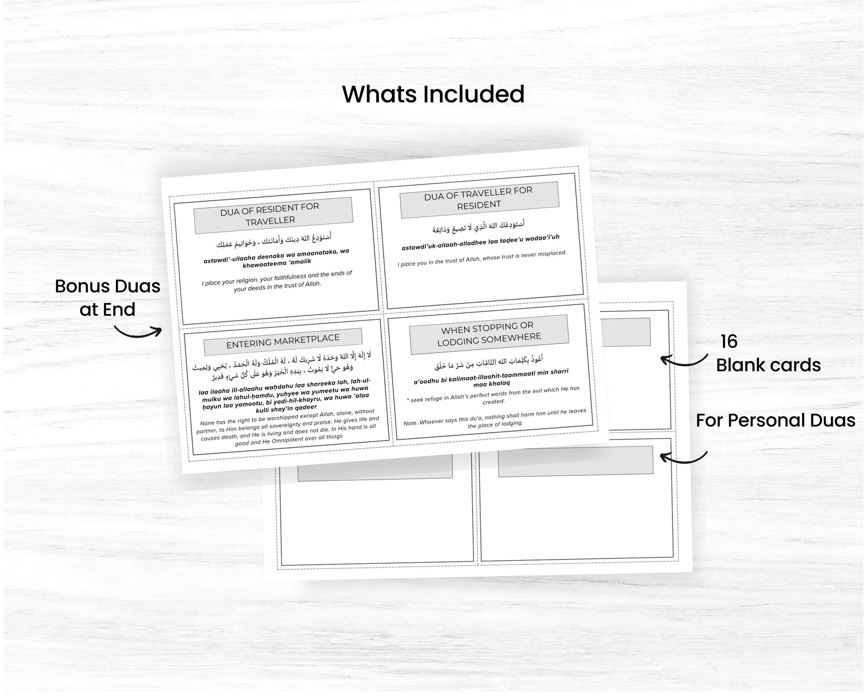 Large Print Hajj Dua Flashcards, Islamic Prayer Cards (PDF) - image 3