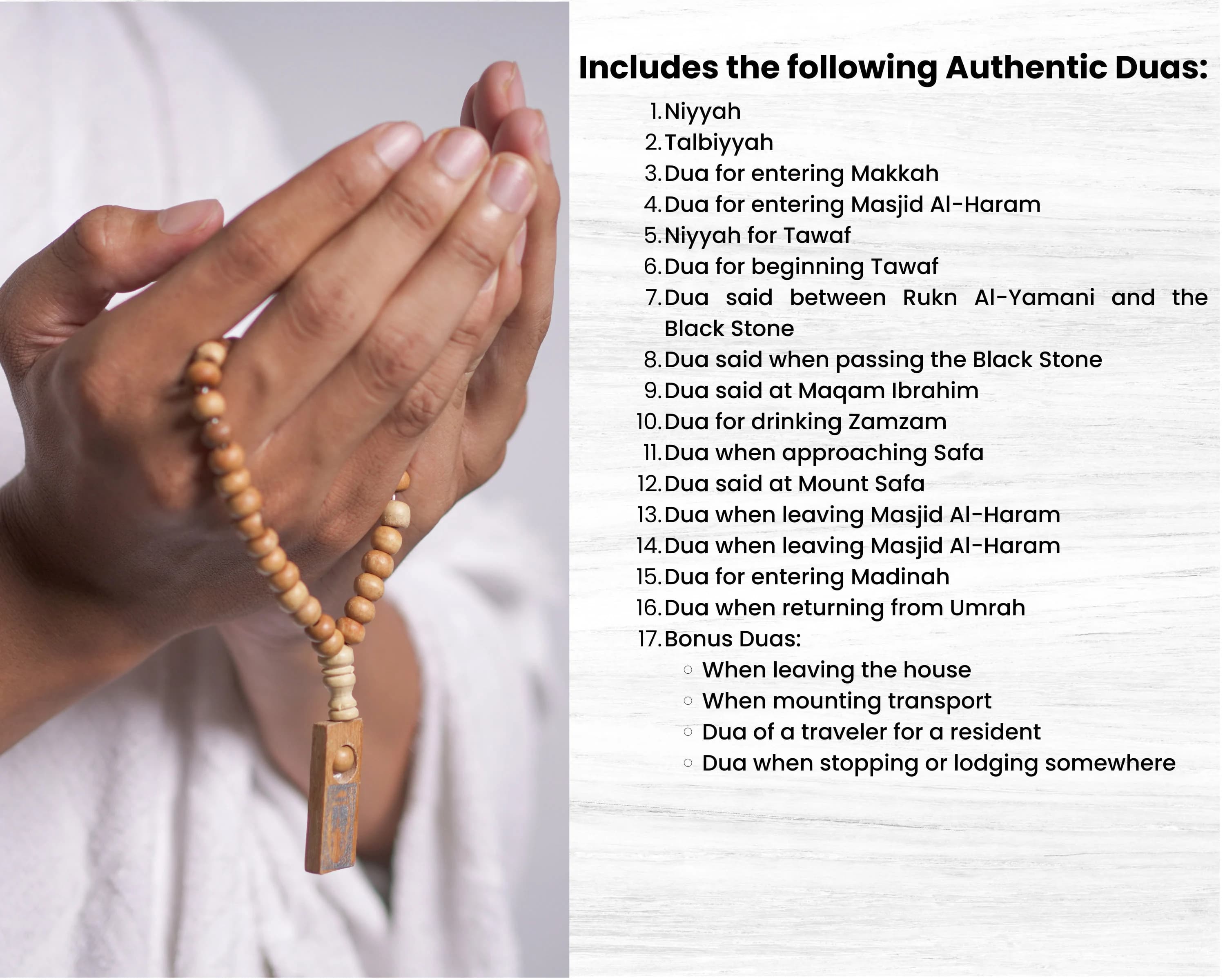 Umrah Dua Cards, Islamic Prayer, Hajj Gift (PDF) - image 5
