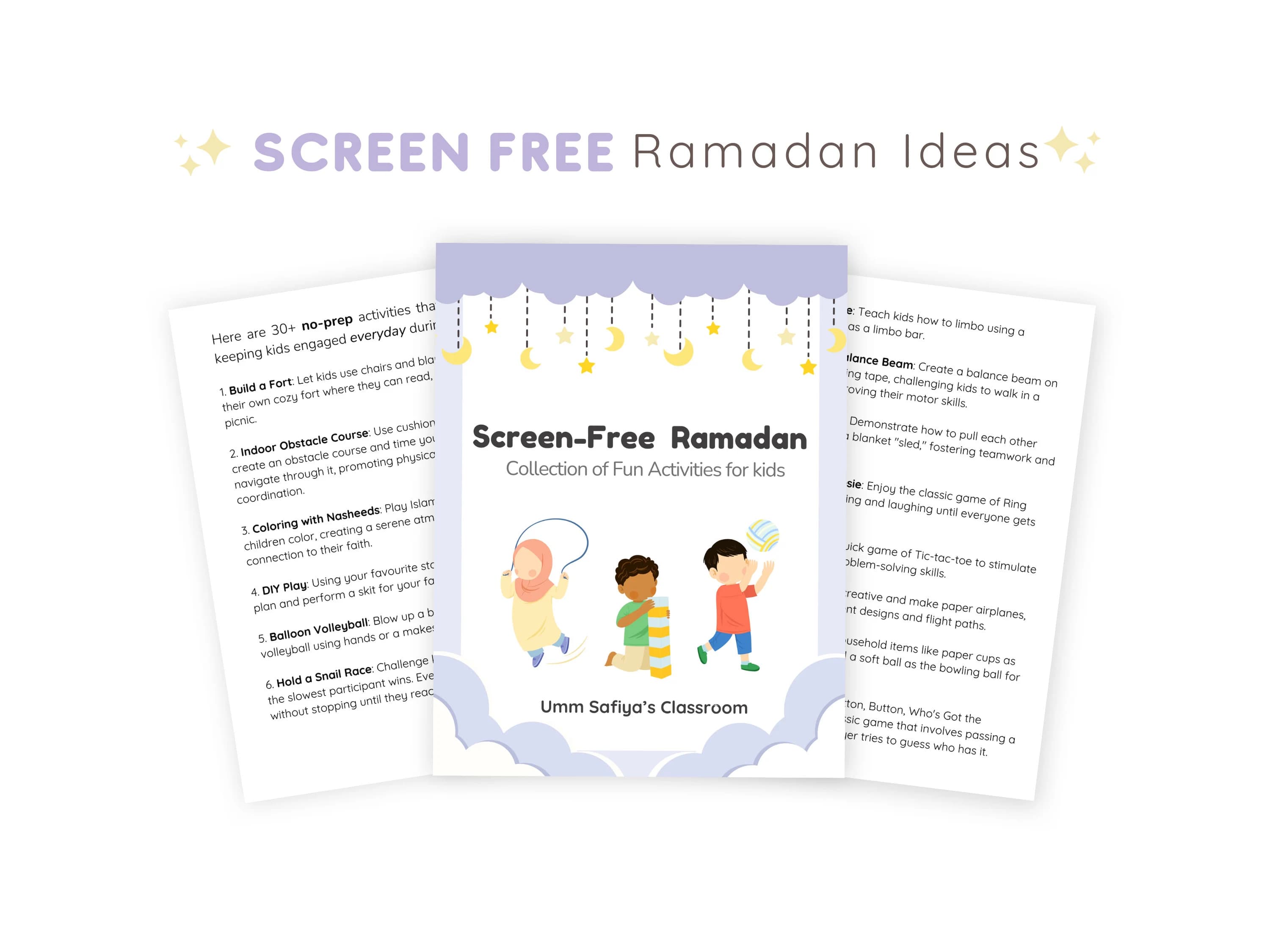 Ultimate Screen-Free Ramadan Activities List