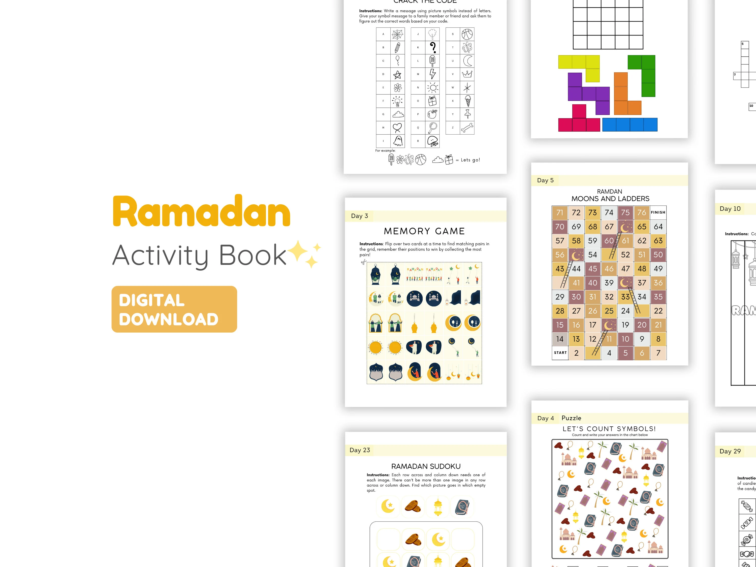 Ramadan Activity Book, 30 Days of Fun