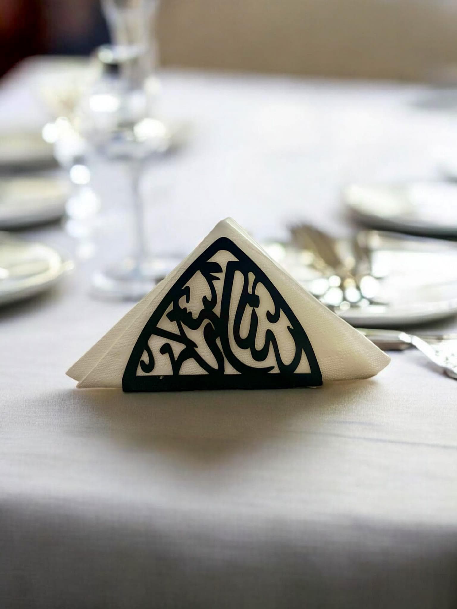 Bismillah Metal Napkin Holder: Elegant Islamic Home Decor - image 4