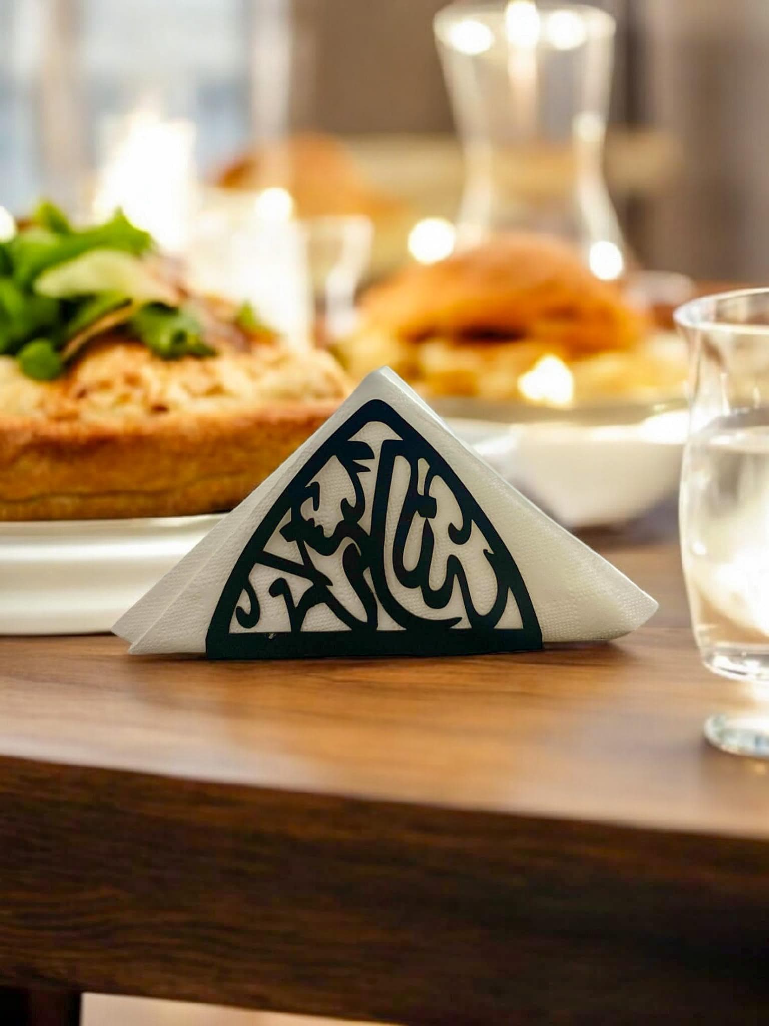 Bismillah Metal Napkin Holder: Elegant Islamic Home Decor - image 3