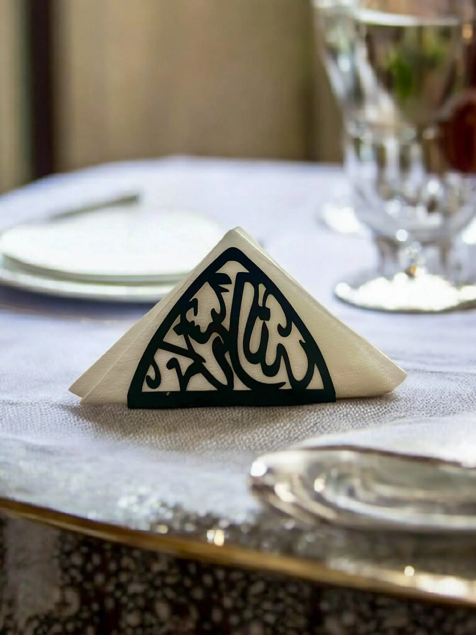 Bismillah Metal Napkin Holder: Elegant Islamic Home Decor - image 5