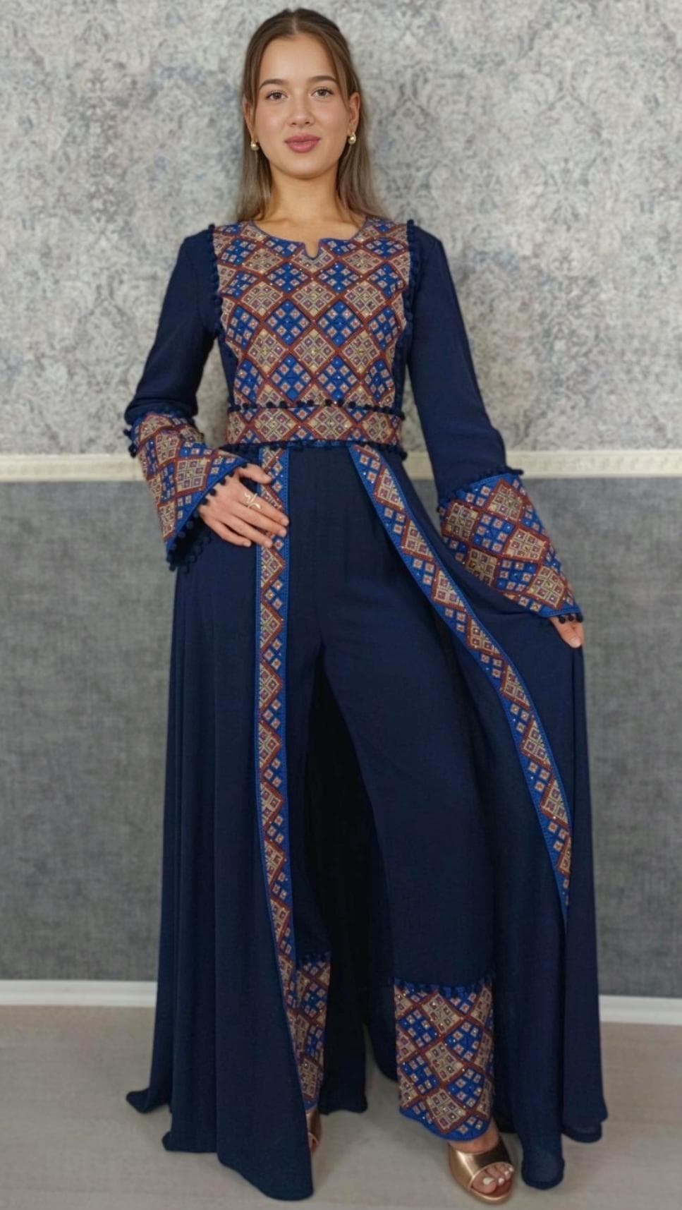 Luxus Overall | Fliegeranzug | Kaftan Frauen | Kaftan | Takschita | marokkanische kaftan | bindalli | Dubai | Henna Kleid | Palestnian dress
