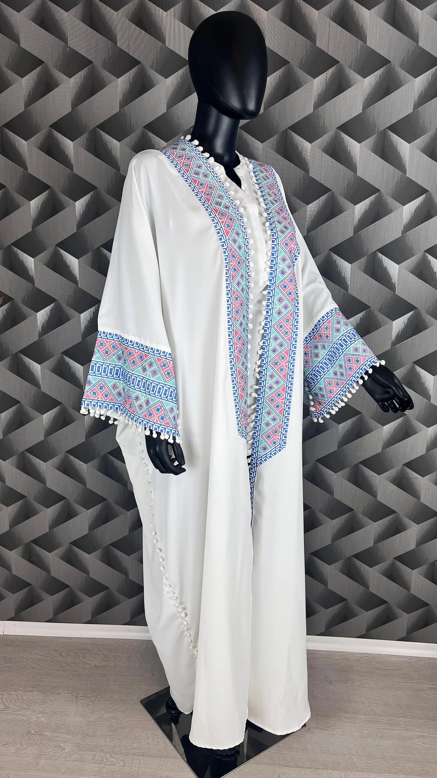 bestickter Kaftan | Bischt Besme | Abaya | Kaftan | Ramadan | Henna Abaya | Kaftan Frauen | Abaya Damen |  Palästina Robe | Arabische Abaya