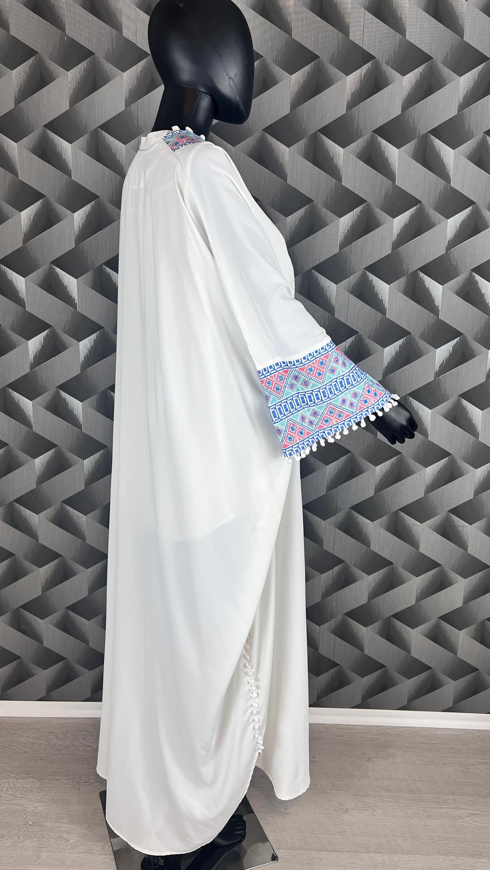 bestickter Kaftan | Bischt Besme | Abaya | Kaftan | Ramadan | Henna Abaya | Kaftan Frauen | Abaya Damen |  Palästina Robe | Arabische Abaya - image 4