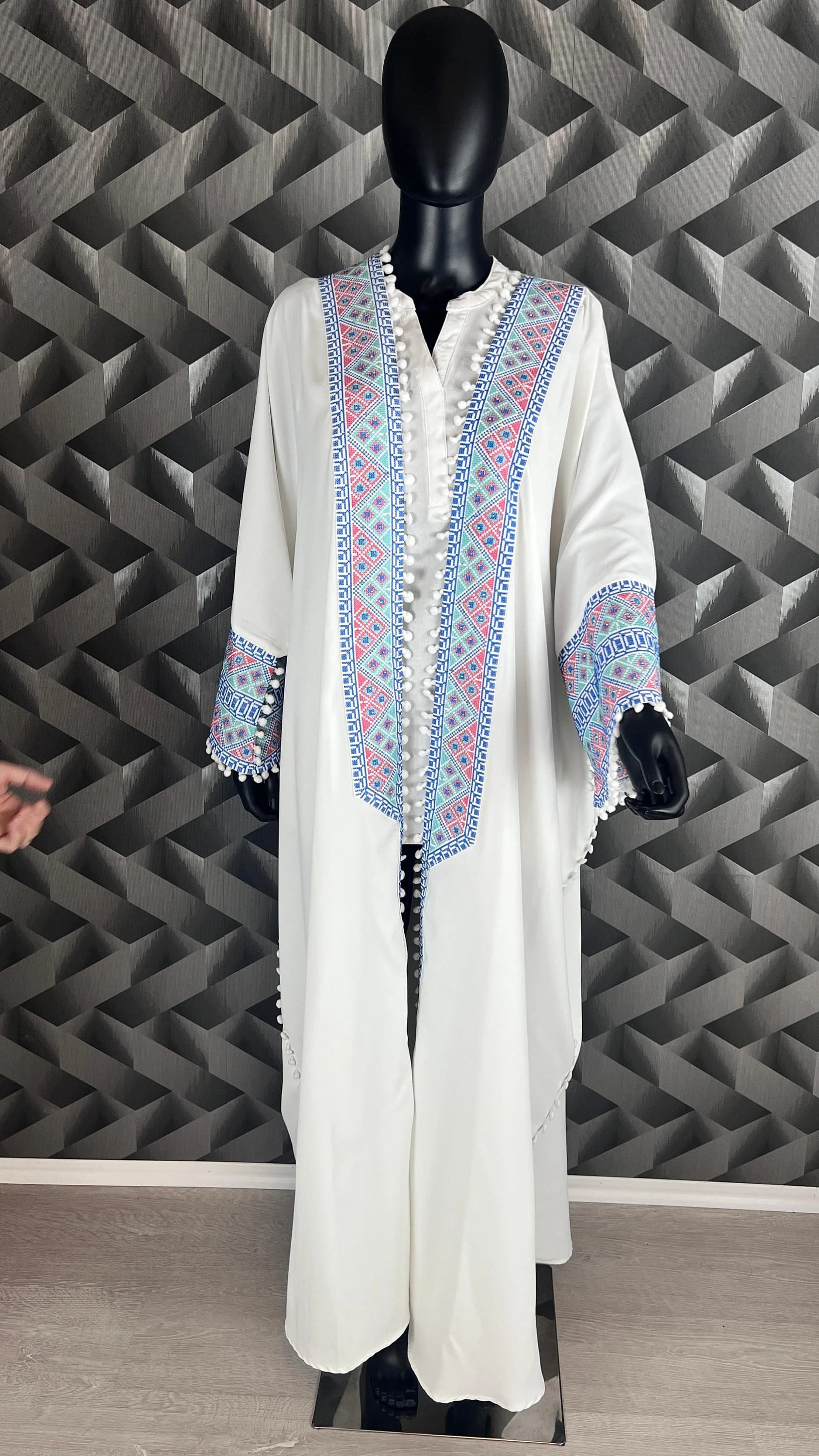 bestickter Kaftan | Bischt Besme | Abaya | Kaftan | Ramadan | Henna Abaya | Kaftan Frauen | Abaya Damen |  Palästina Robe | Arabische Abaya - image 3
