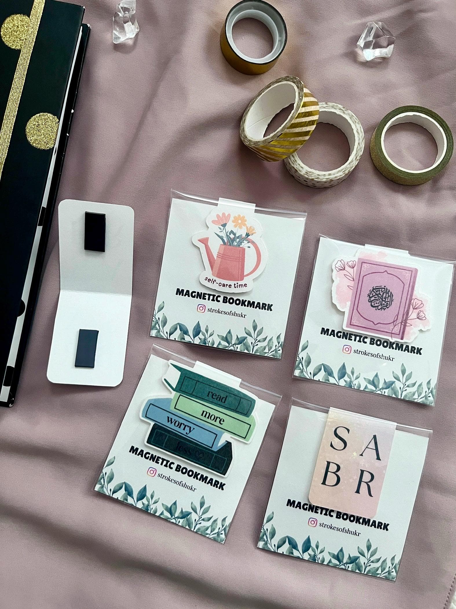 Magnetic Bookmarks Gift for Reader Bookworm Custom Bookmark