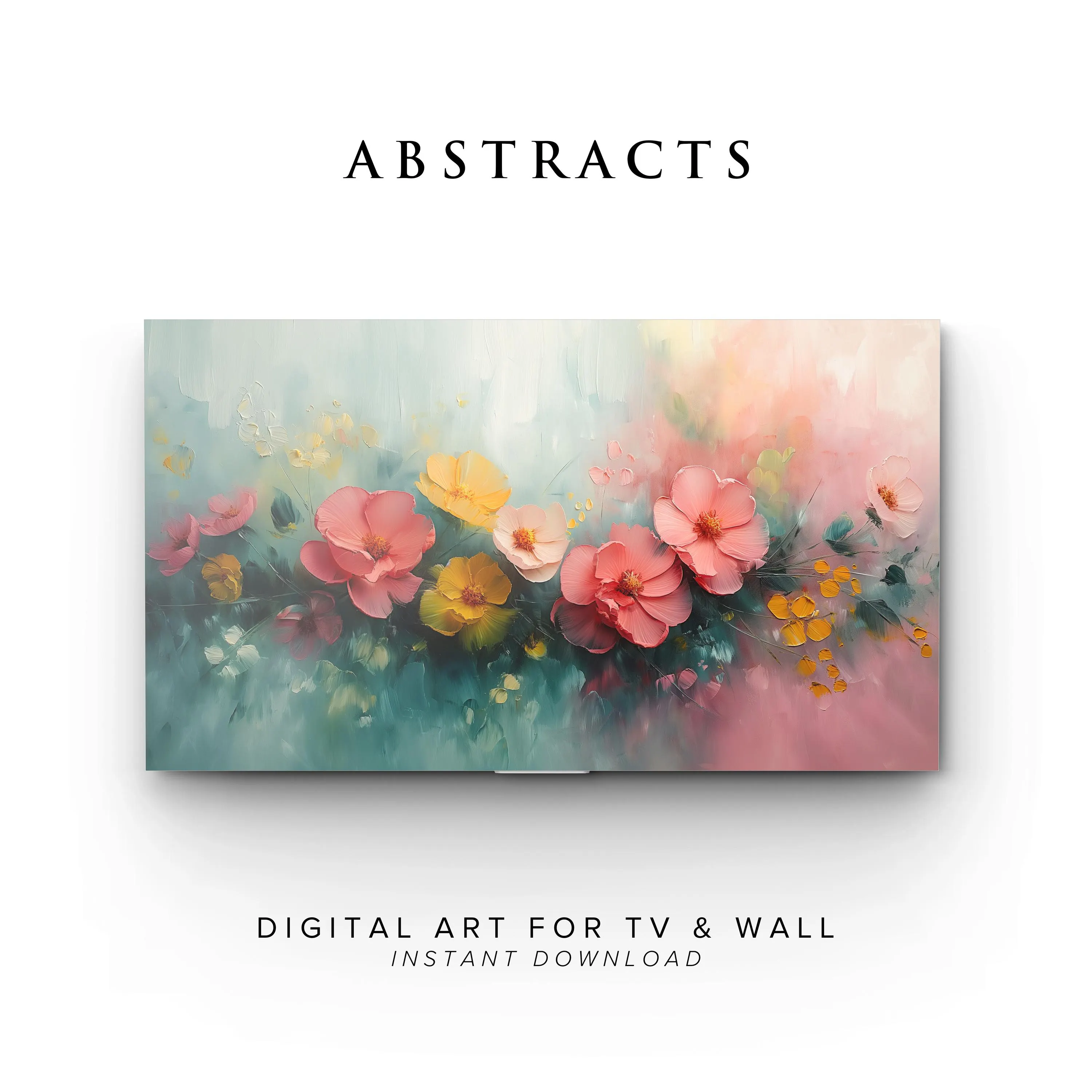 Floral Citrus Abstract Art for Samsung Frame TV (Digital Download) 1