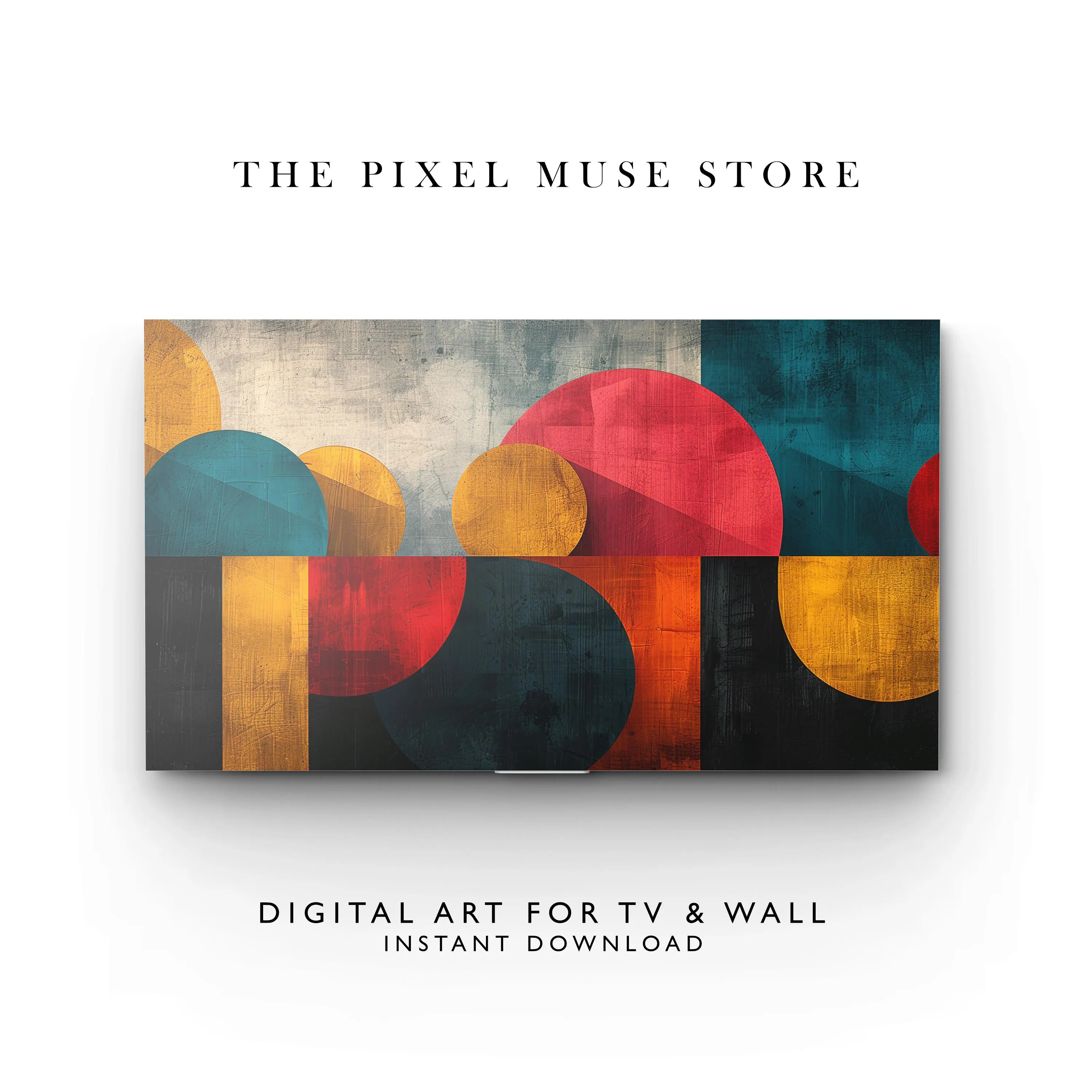Samsung Frame TV Art Geometric Abstract Digital Download