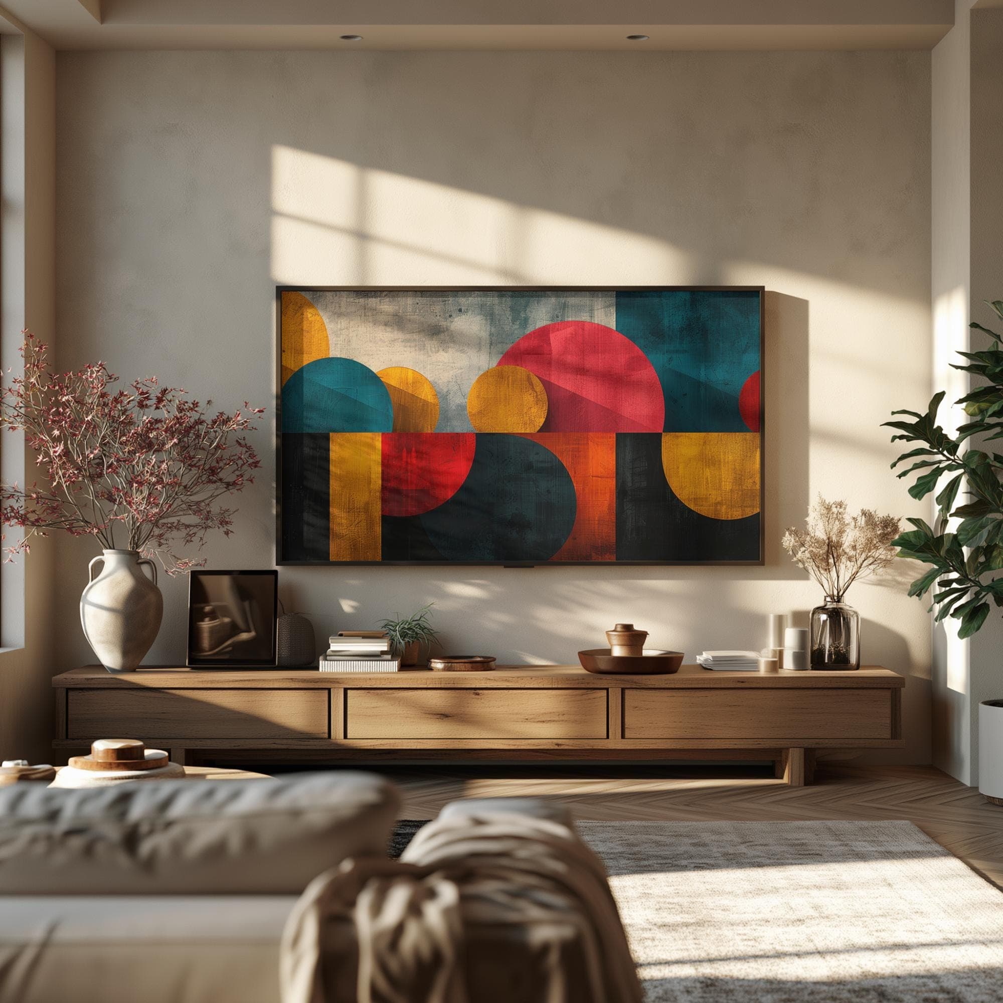 Samsung Frame TV Art Geometric Abstract Digital Download - image 4